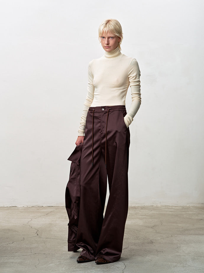 Tonywack - Silky Banding Lounge Pants (Brown) product image 7 | TRAB K-Fashion Australia