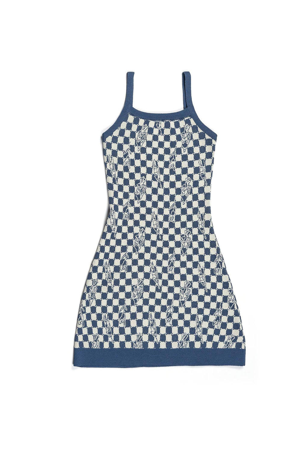 Ioedle - Checkerboard Illusion Sleeveless Knit Dress Naver (OC) product image 2 | TRAB K-Fashion Australia