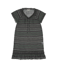 Coyseio - Chiffon Shirring One Piece (Dark Green) product image 1 | TRAB K-Fashion Australia