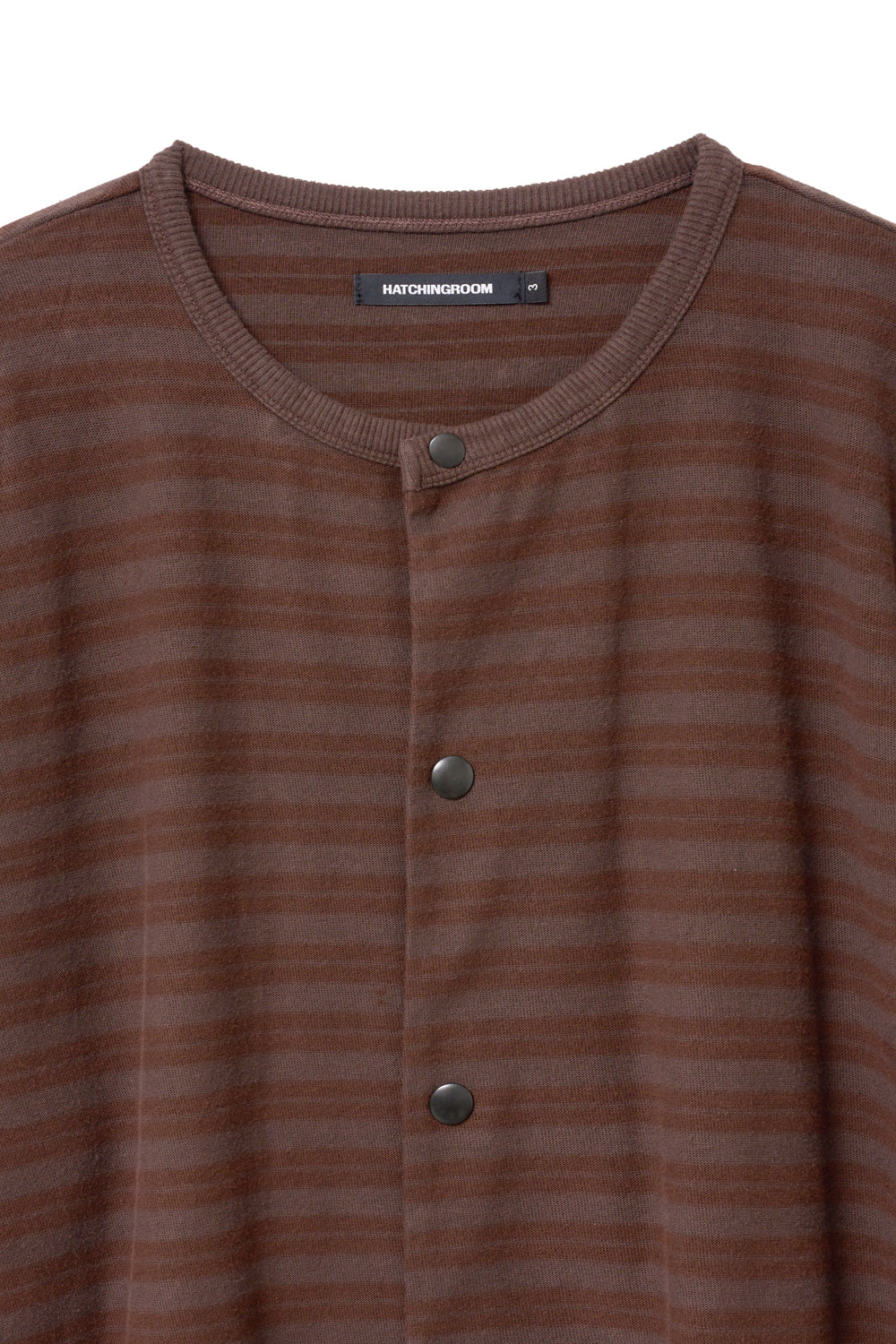 Hatchingroom - Stripe Cardigan Brown (Red) product image 3 | TRAB K-Fashion Australia