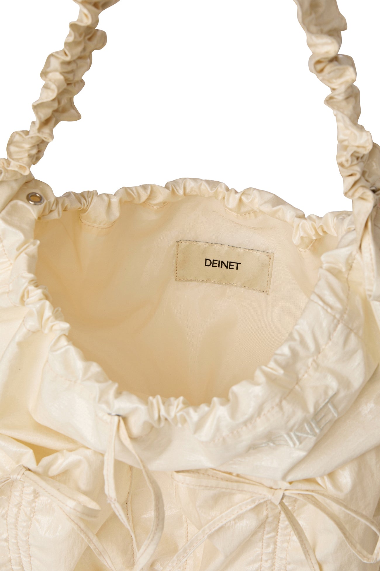 Deinet - Deinet Coating Shirring Bag (Cream) product image 7 | TRAB K-Fashion Australia