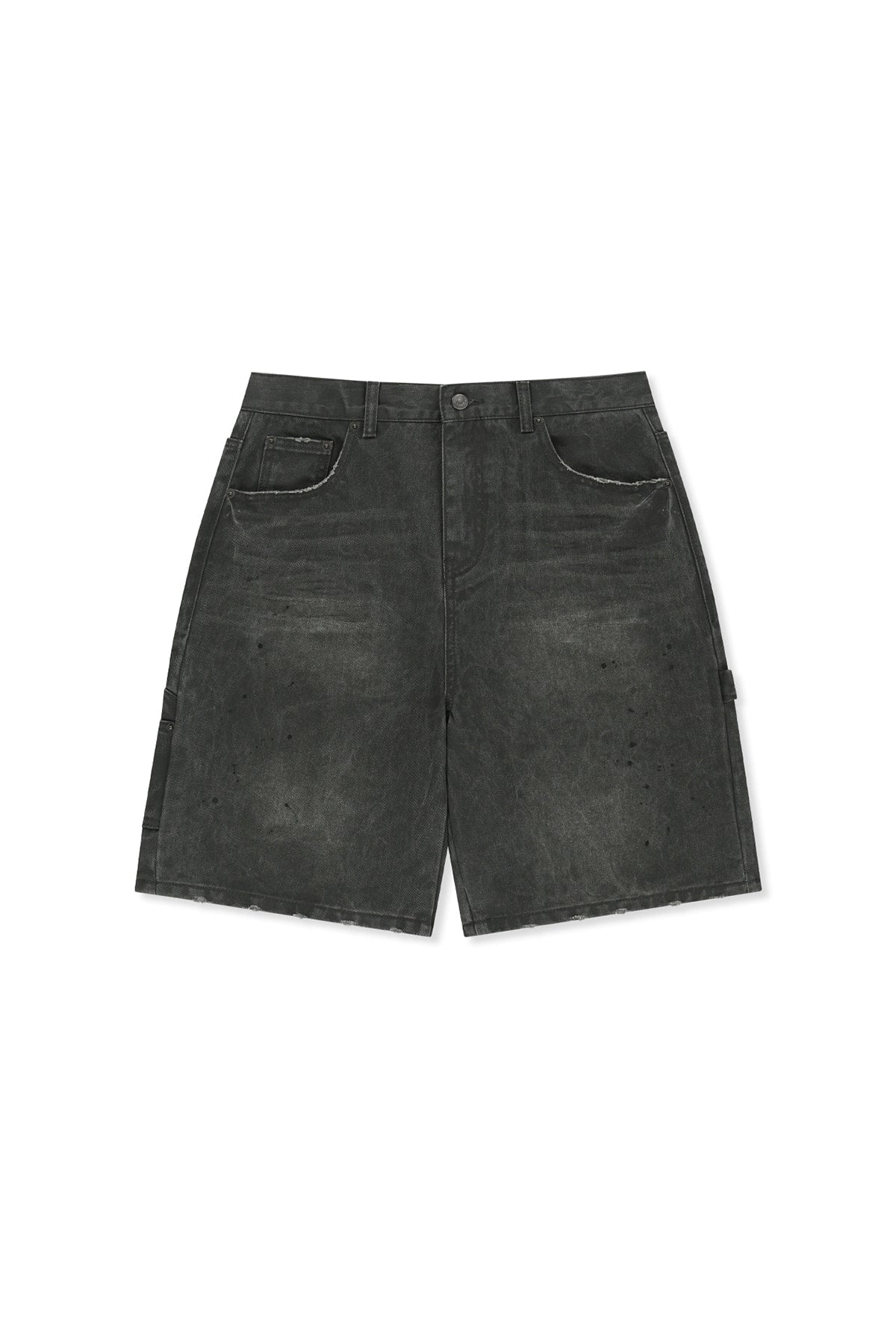 Matin Kim - Carpenter Bermuda Denim Pants (Charcoal) product image 1 | TRAB K-Fashion Australia