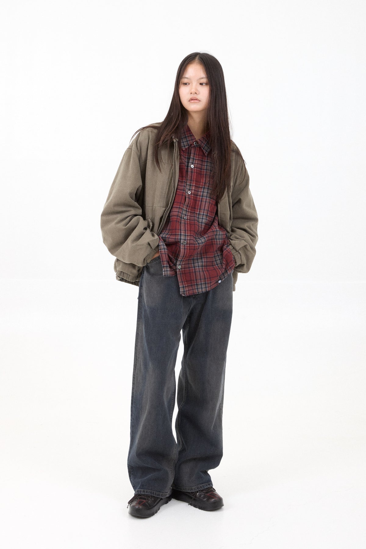 Hatchingroom - Detachable Flight Jacket (Olive) product image 10 | TRAB K-Fashion Australia
