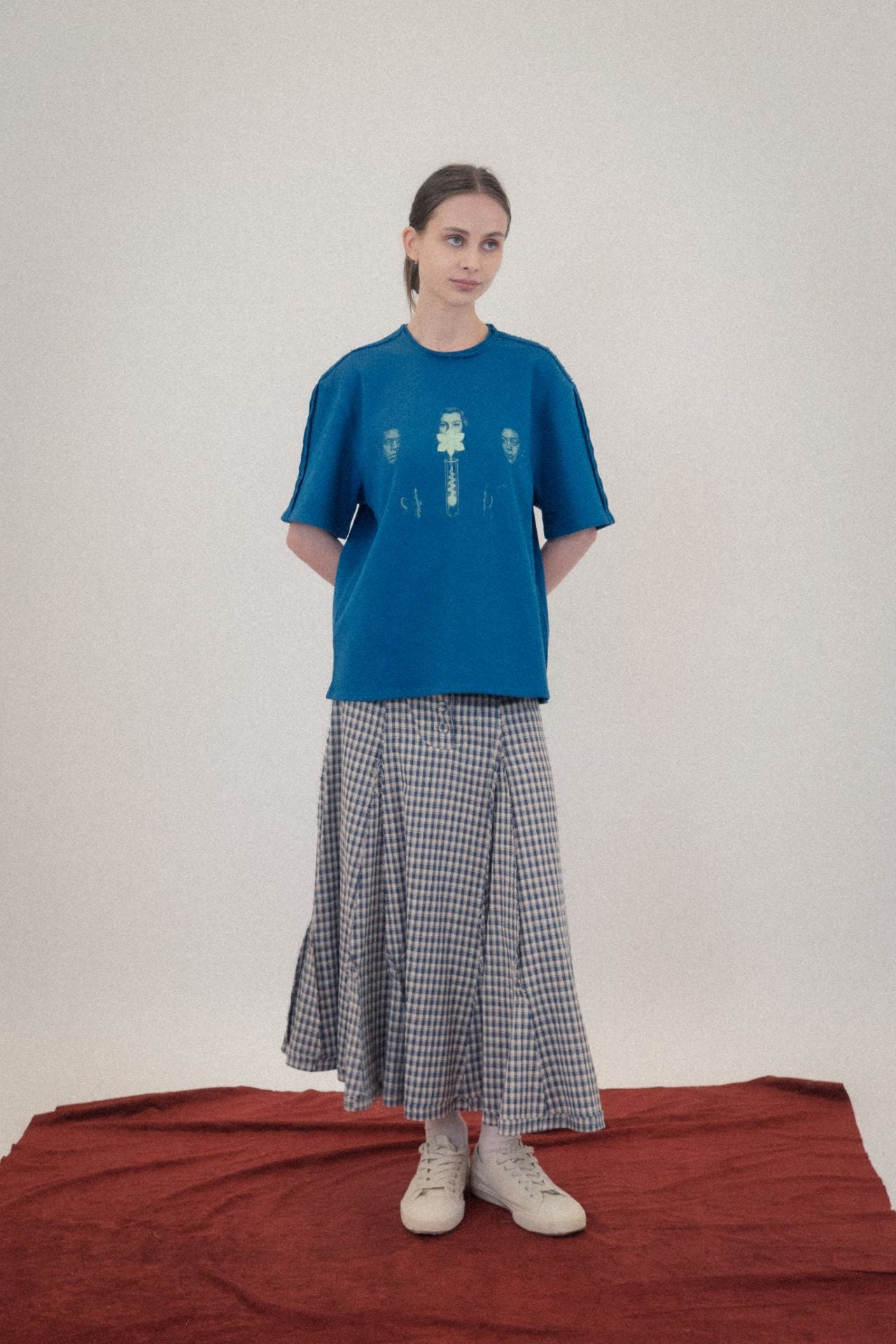 Ioedle - Fractal Waterfall Skirt (Blue) product image 7 | TRAB K-Fashion Australia