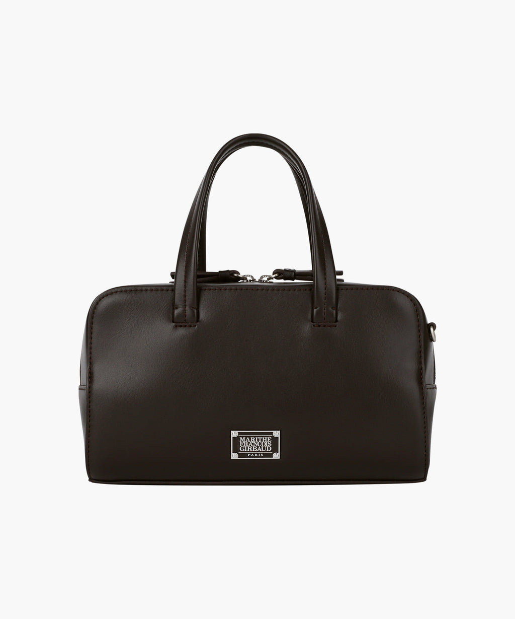 Marithe & Francois Girbaud - Classic Logo Square Cross Bag (Dark Brown) product image 1 | TRAB K-Fashion Australia