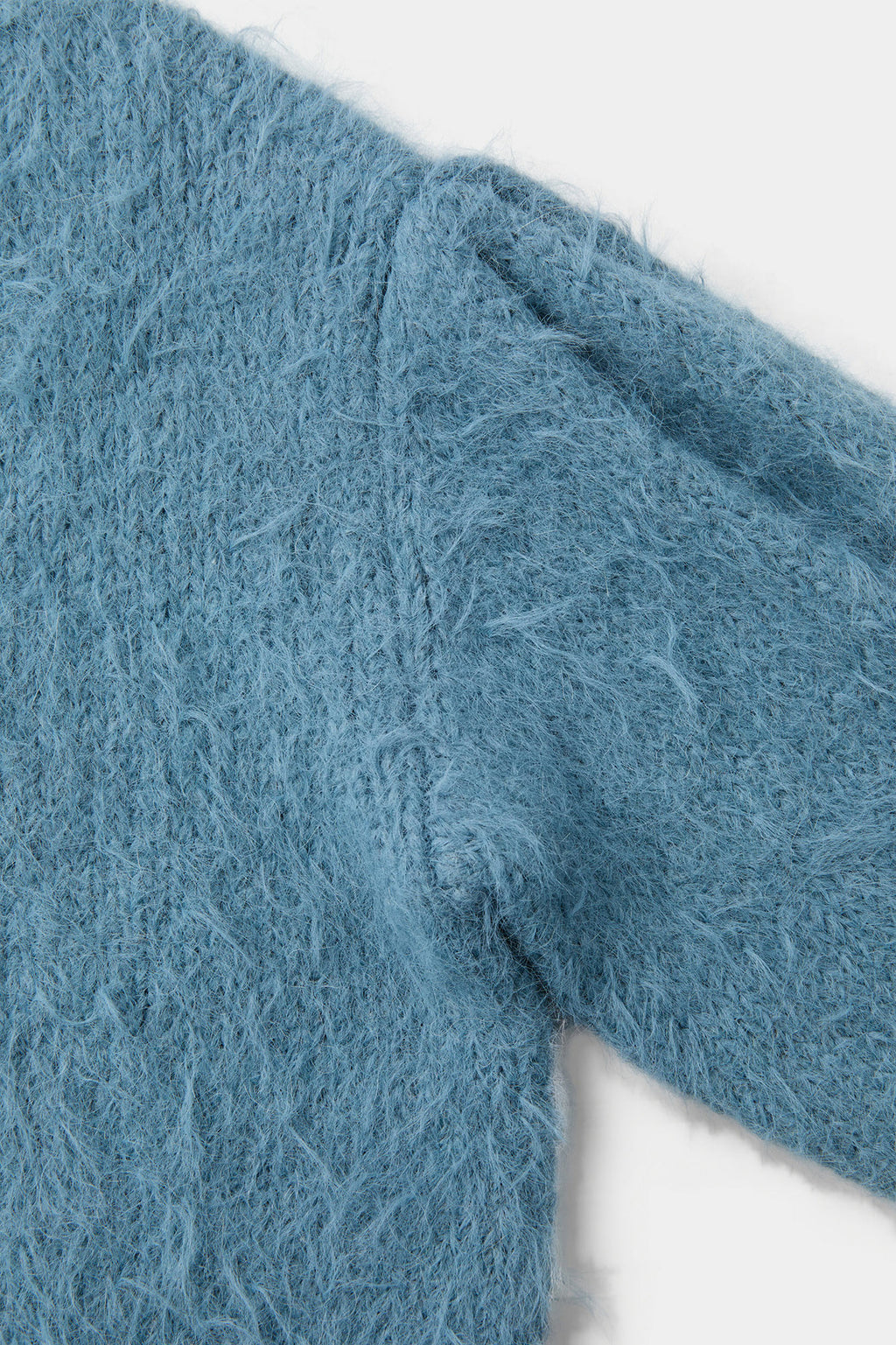 Coor - Fuzzy Cropped Cardigan (Blue) product image 6 | TRAB K-Fashion Australia