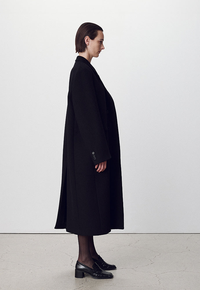 Tonywack - Wool And Cashmere Tailored Single Coat (Black) product image 3 | TRAB K-Fashion Australia