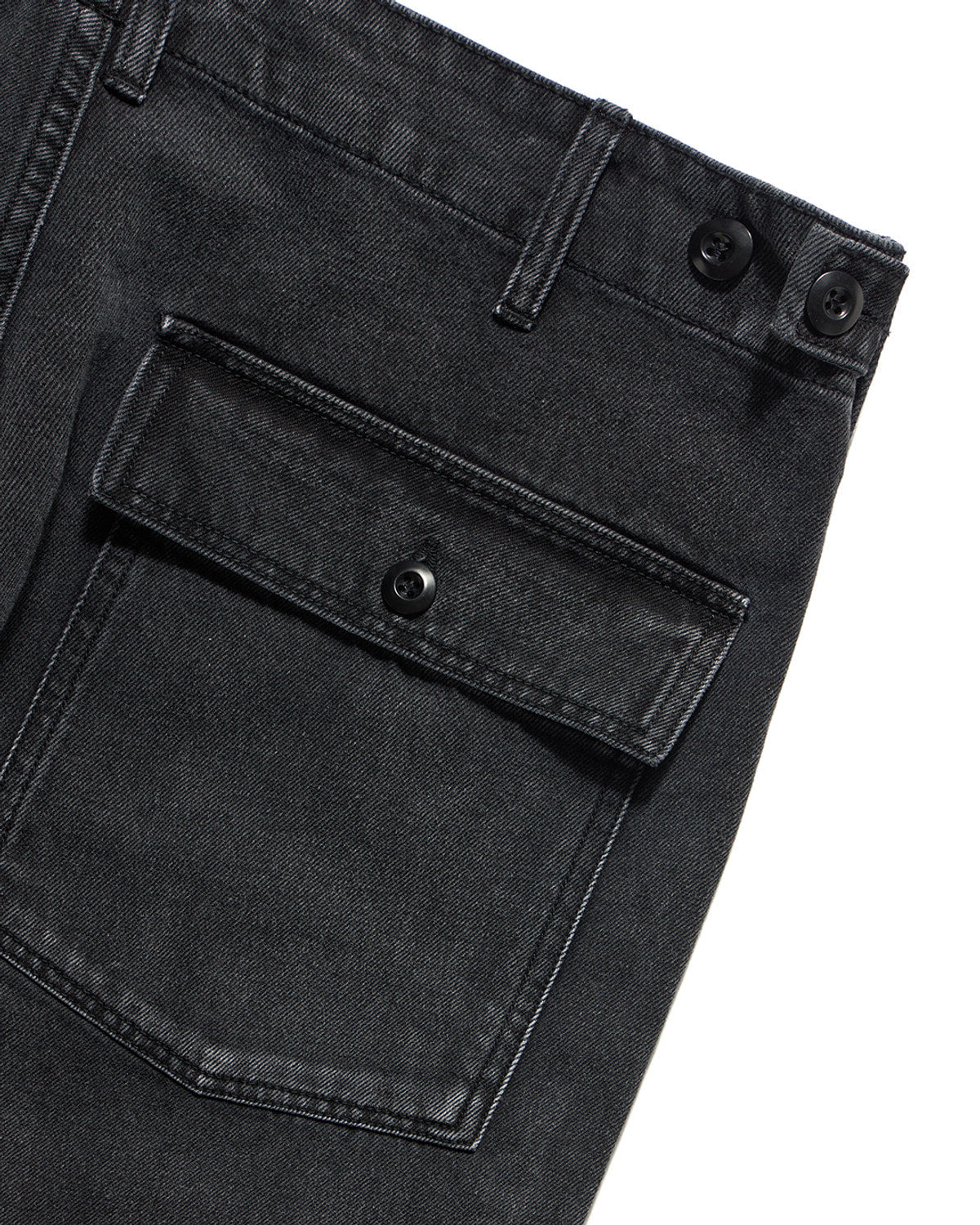 Eastlogue - Damaged Fatigue Pants (Black Denim) product image 10 | TRAB K-Fashion Australia