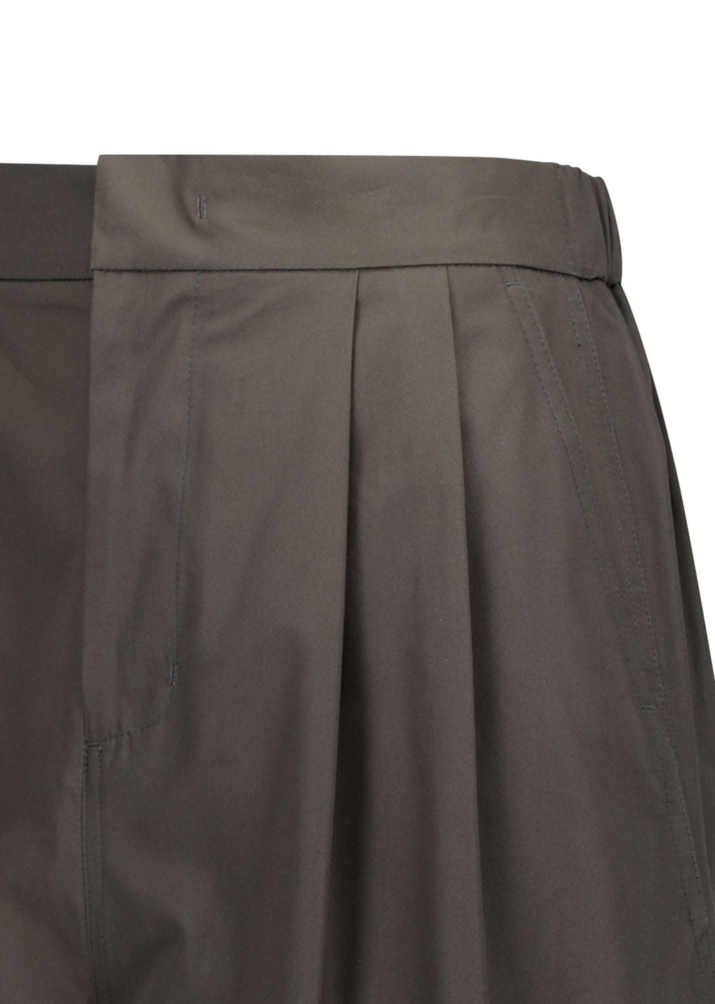 Amomento - Two Tuck Wide Shorts (Brown) product image 7 | TRAB K-Fashion Australia