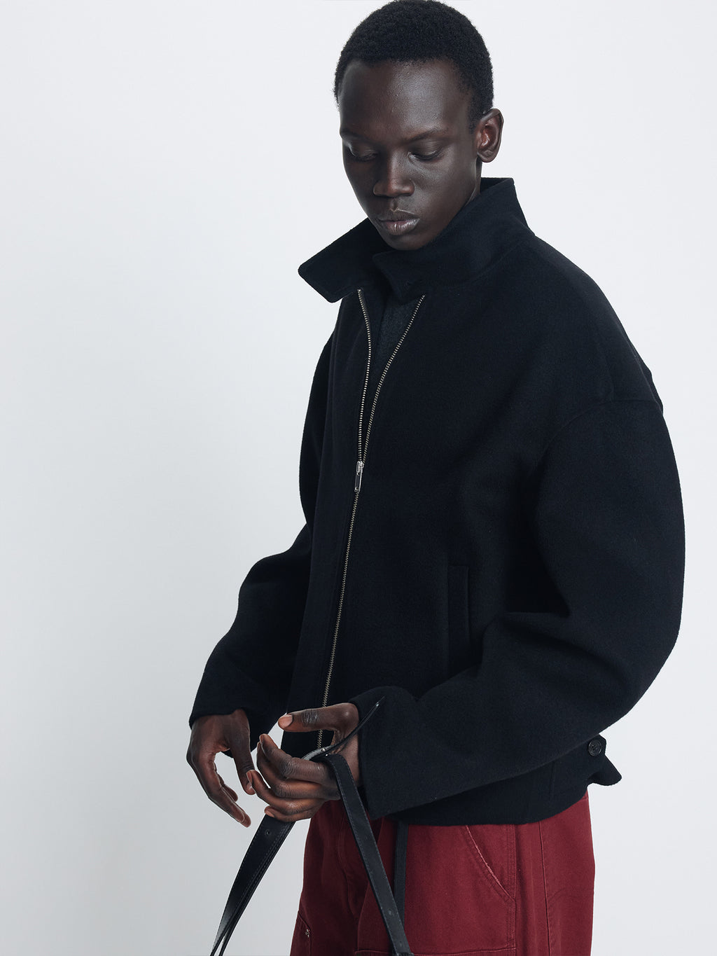 Tonywack - Wool And Cashmere Handmade Harrington (Black) product image 5 | TRAB K-Fashion Australia