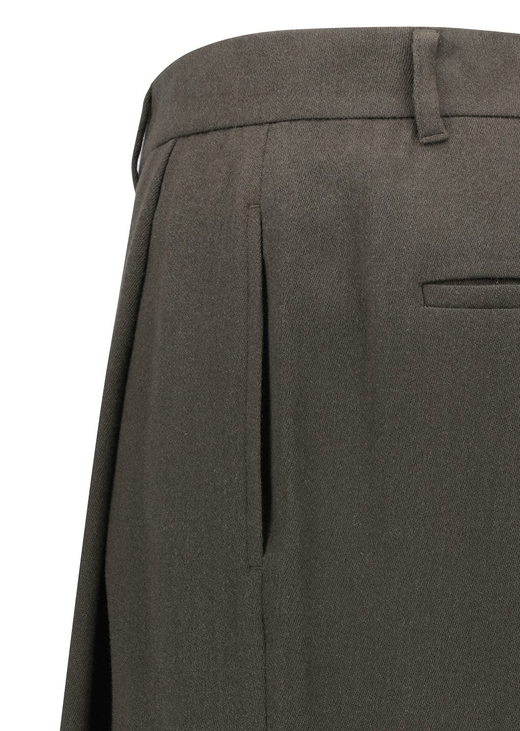 Amomento - Tapered wool pants (Brown) product image 11 | TRAB K-Fashion Australia