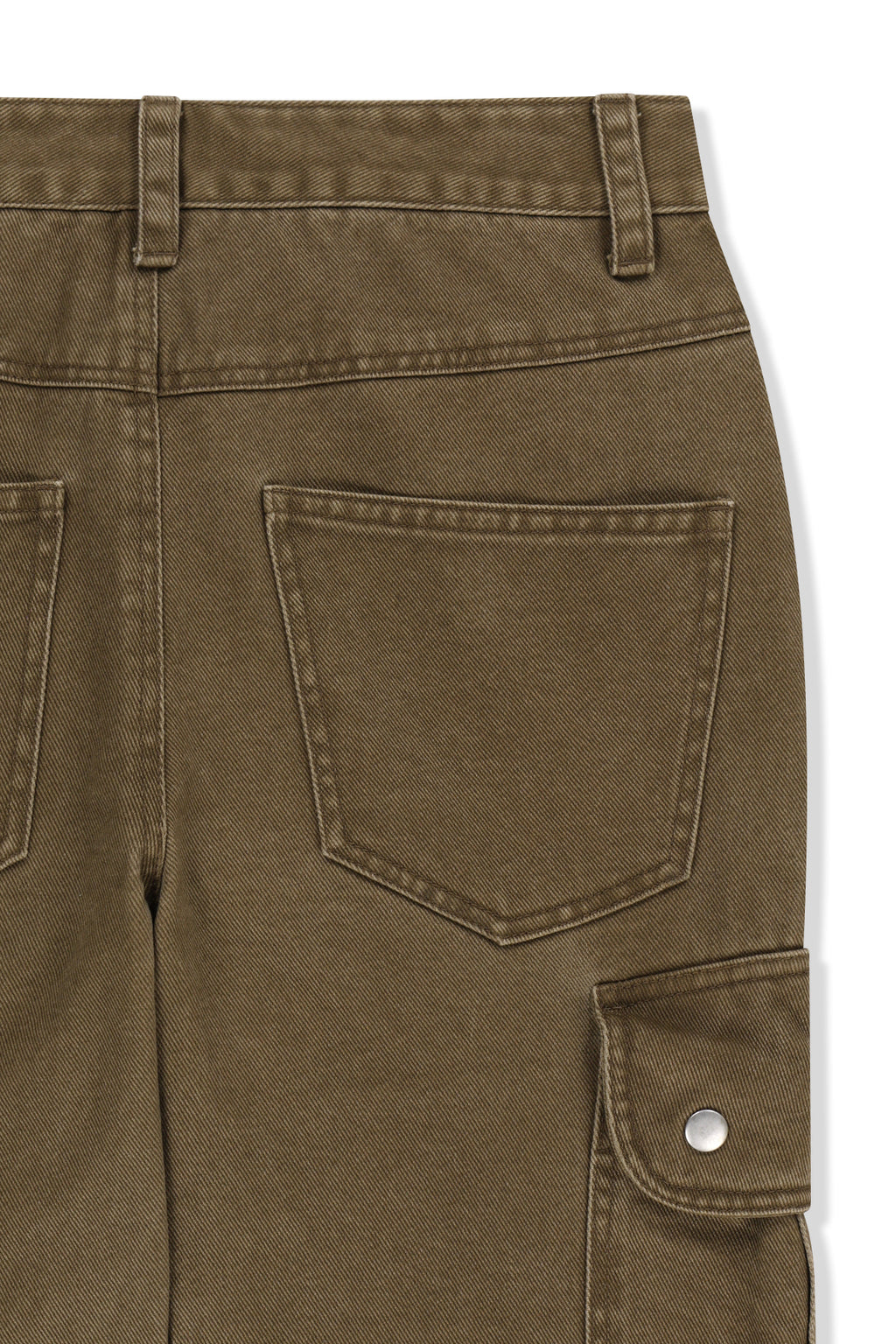 Matin Kim - Multi Hook Bootcut Cargo Pants (Khaki) product image 6 | TRAB K-Fashion Australia