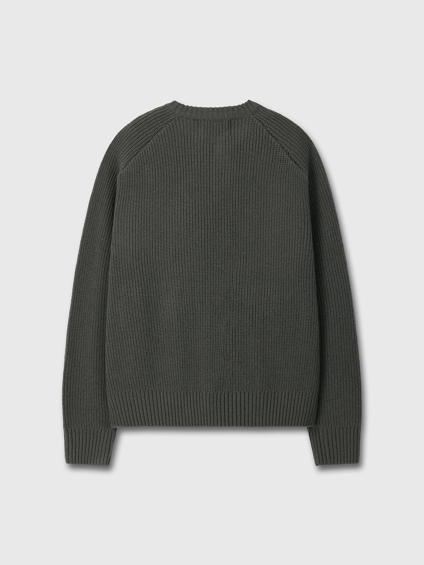 Tonywack - Merino Wool Knitted Zip-Up Jumper (Anthracite) product image 10 | TRAB K-Fashion Australia