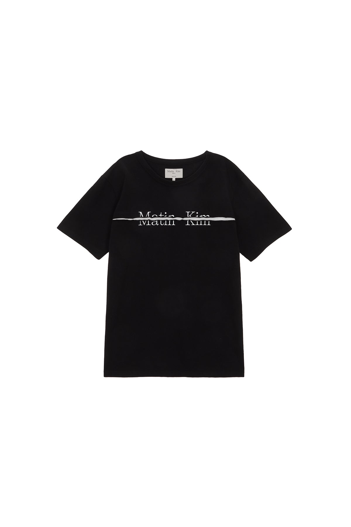 Matin Kim - Logo Cutted Layered Top (Black) product image 1 | TRAB K-Fashion Australia