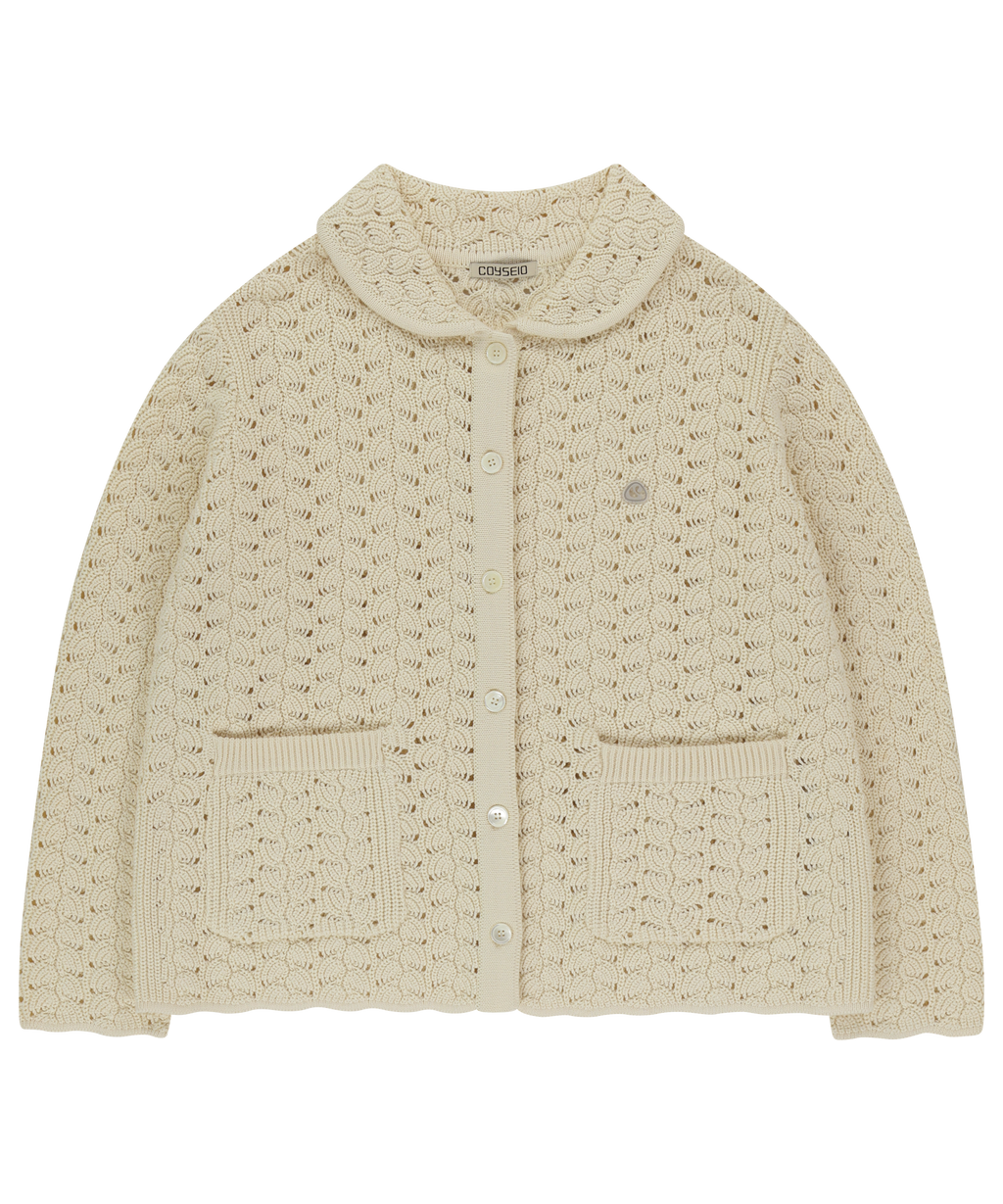 Coyseio - Wave Knit Cardigan (Ivory) product image 1 | TRAB K-Fashion Australia