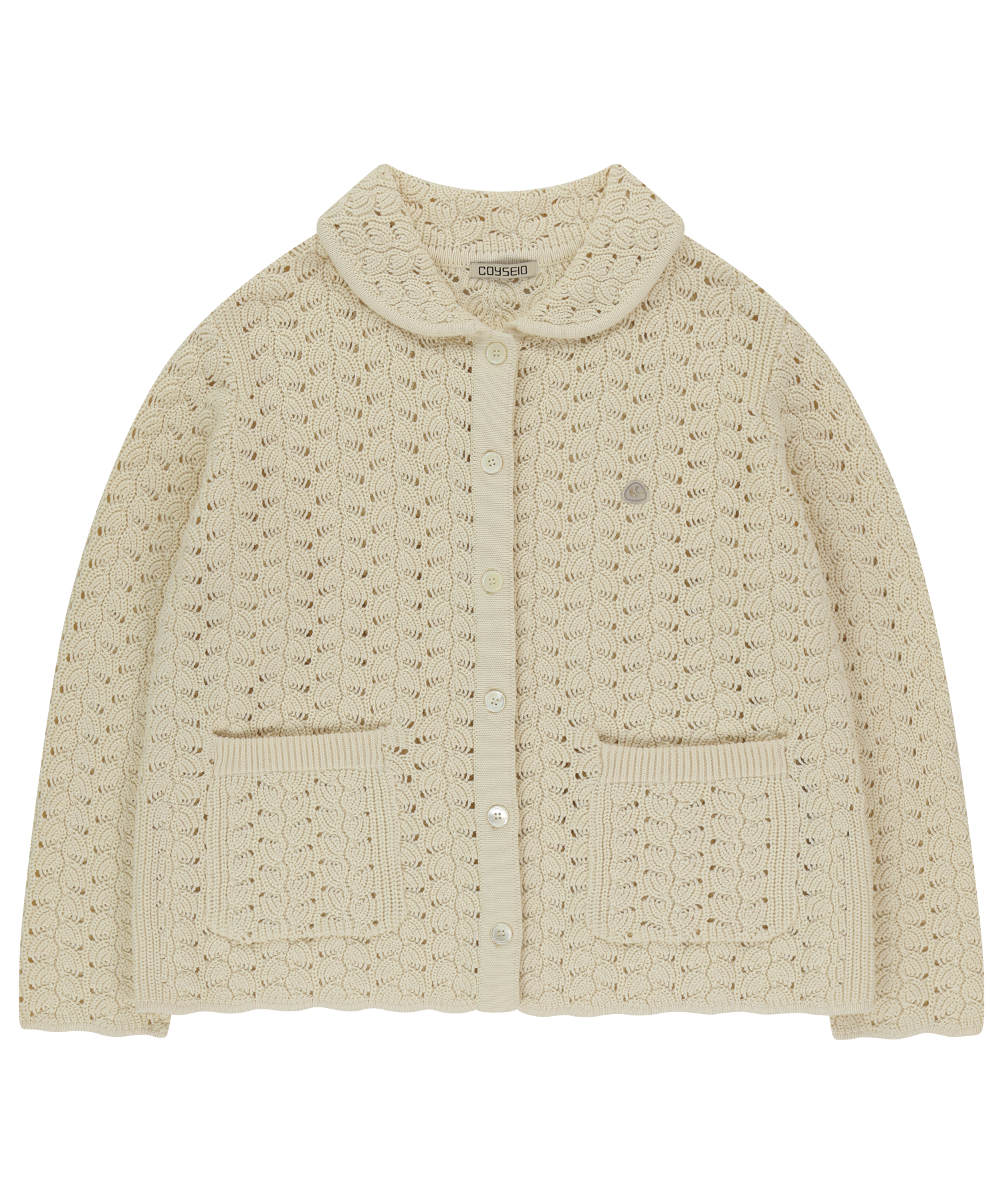Coyseio - Wave Knit Cardigan (Ivory) product image 1 | TRAB K-Fashion Australia