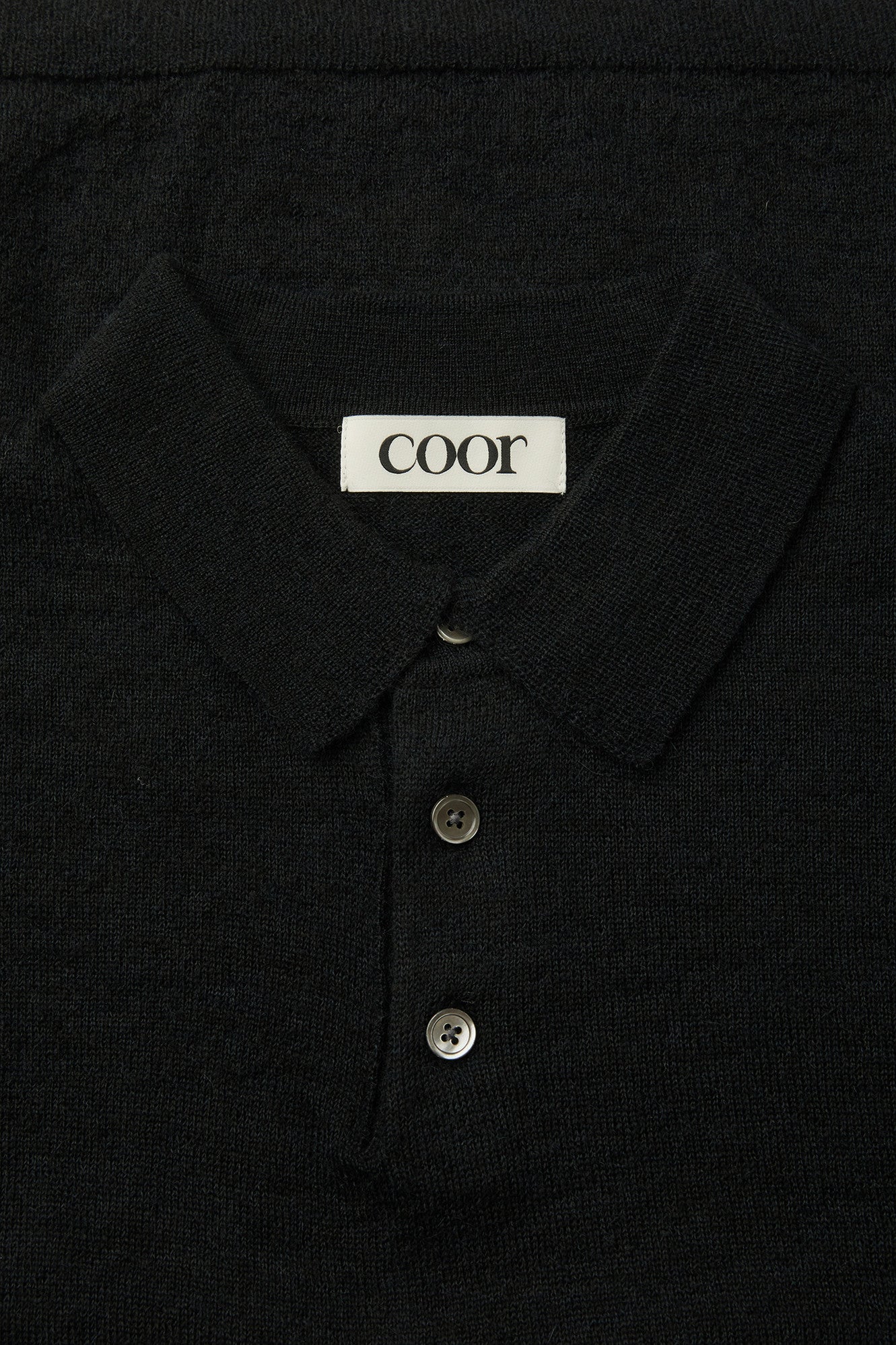 Coor - Haily Alpaca Blend Polo Knit (Black) product image 5 | TRAB K-Fashion Australia
