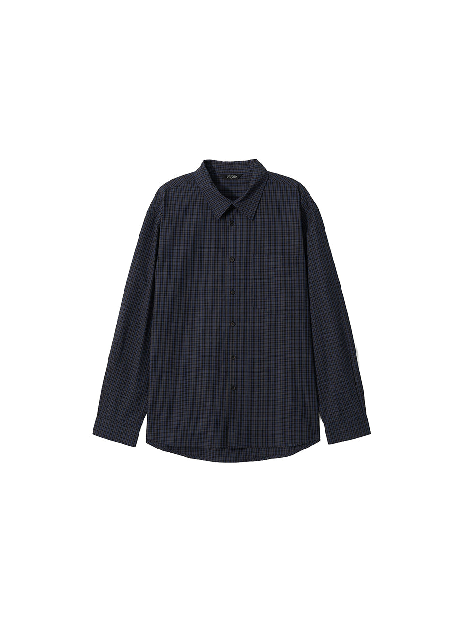 Kijun - Soft Check Shirt (Navy) product image 8 | TRAB K-Fashion Australia