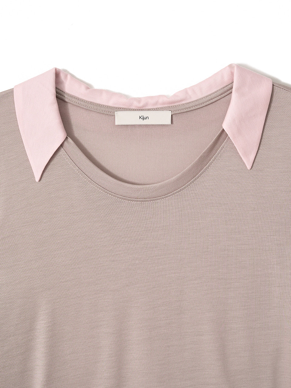 Kijun - Collar Jersey Top (Beige) product image 11 | TRAB K-Fashion Australia