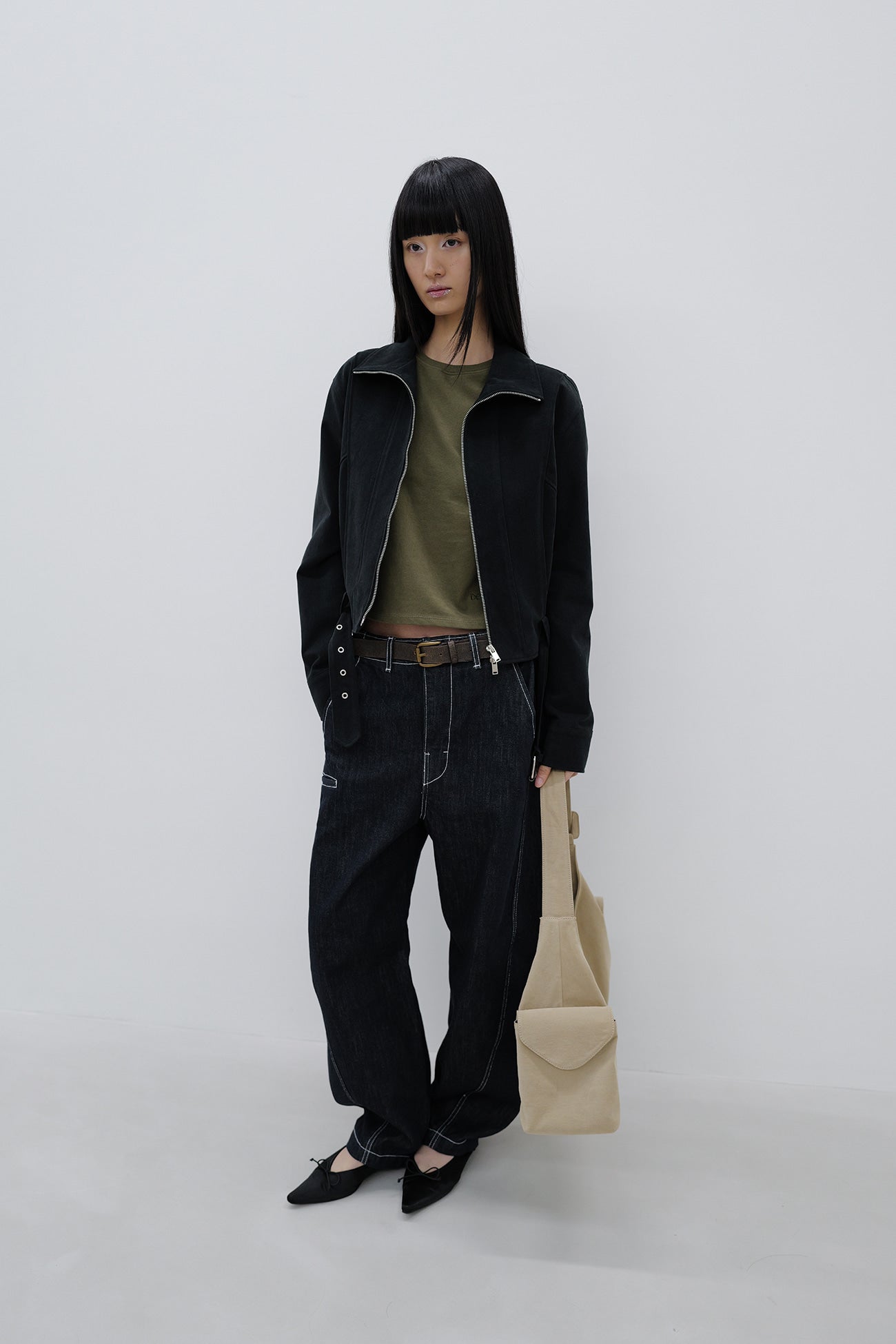 Deinet - Deinet Curved Denim Pants (Indigo) product image 6 | TRAB K-Fashion Australia