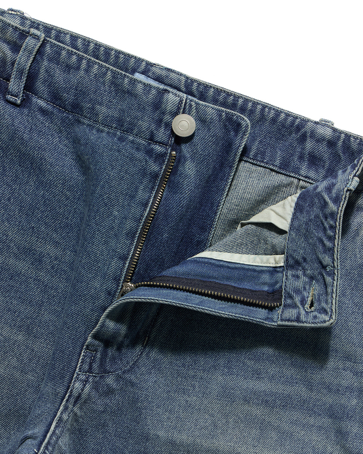 Eastlogue - Cinch Back Curved Pants (Vintage Indigo) product image 5 | TRAB K-Fashion Australia