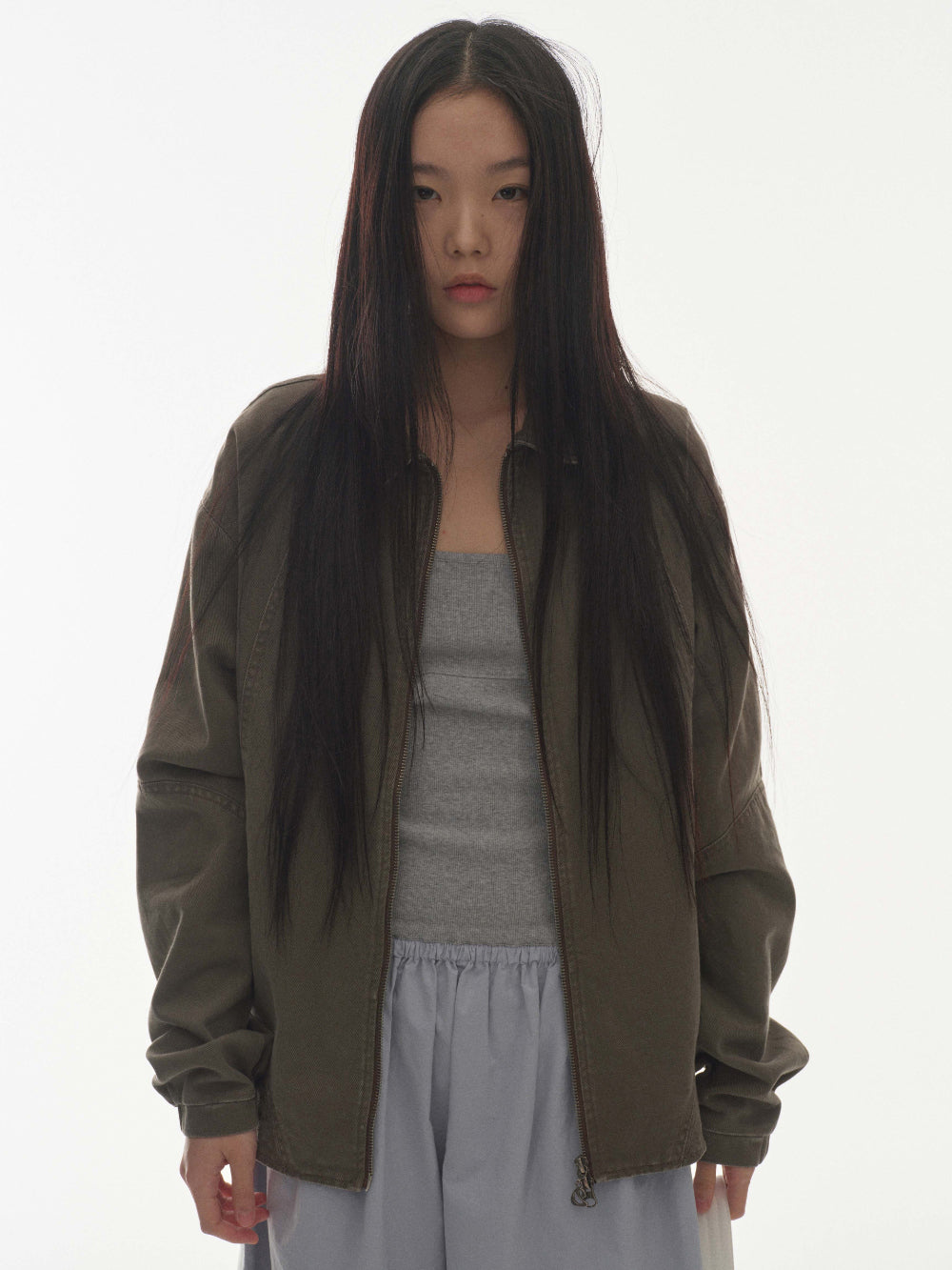 Coyseio - Round Collar Stitch Jacket Cocoa product image 5 | TRAB K-Fashion Australia