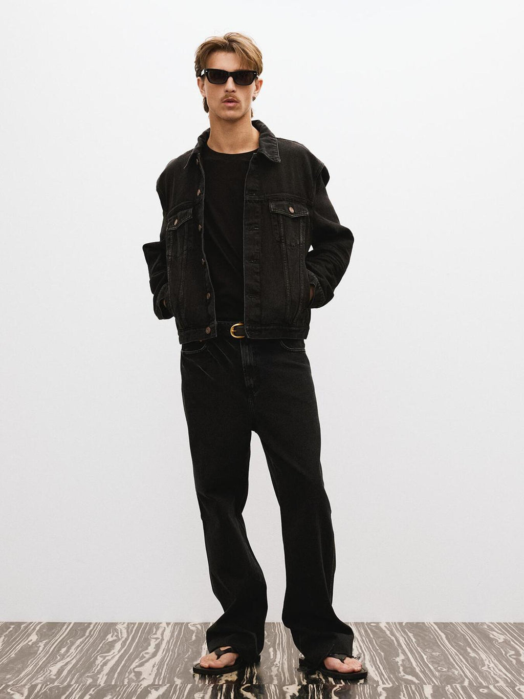 Recto - Theo Washed Denim Pants (Black) product image 6 | TRAB K-Fashion Australia