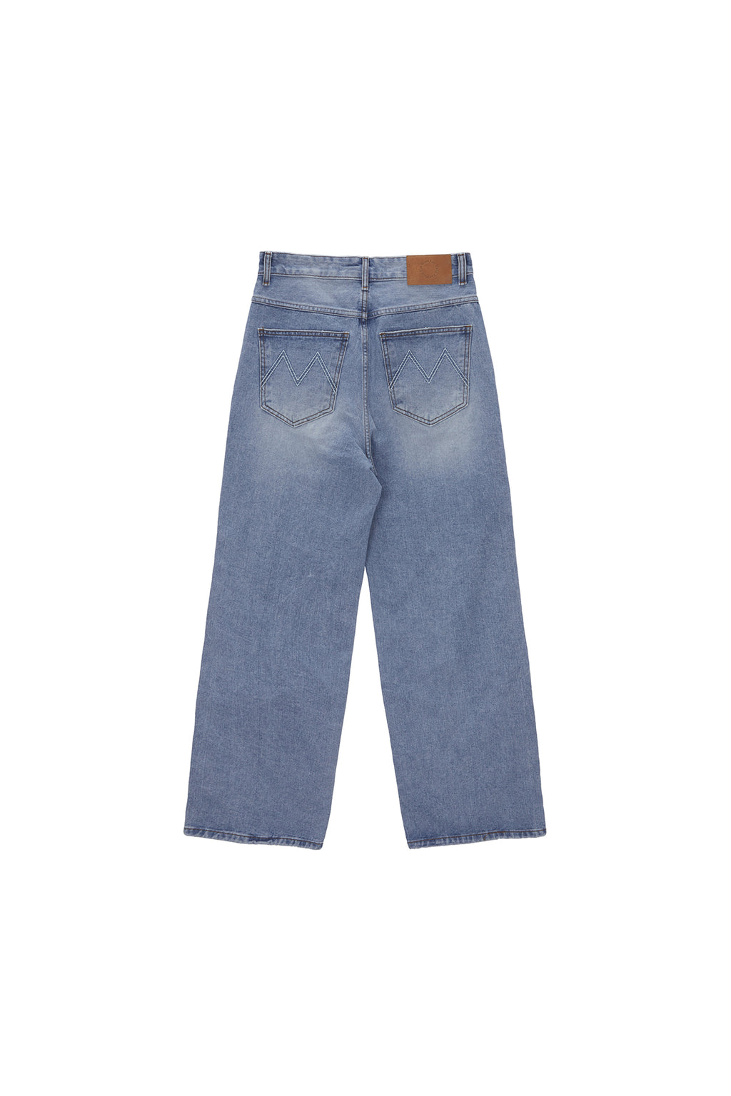 Matin Kim - Flower Printed Denim Pants (Light Blue) product image 2 | TRAB K-Fashion Australia