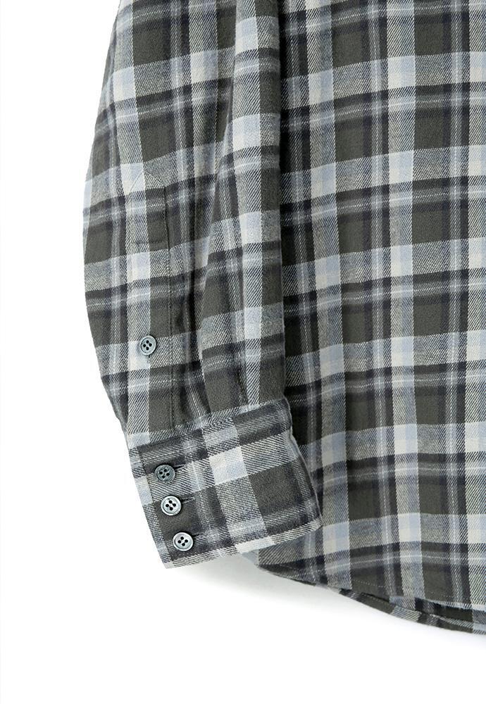 Art if acts - Washed Check Western Shirt (Khaki/Grey) product image 16 | TRAB K-Fashion Australia