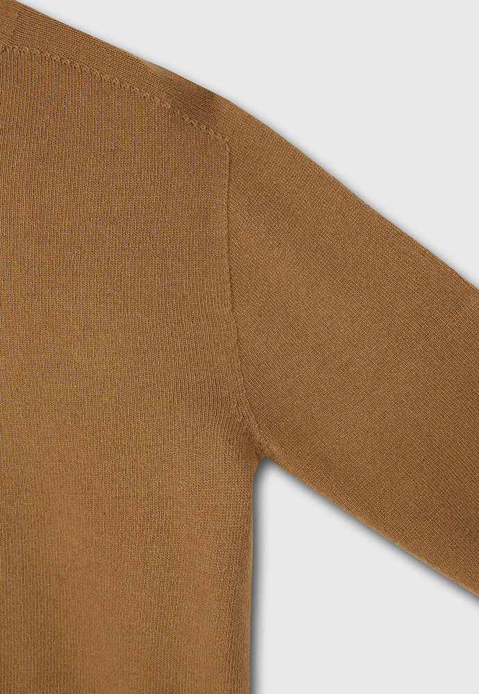 Tonywack - Cashmere Whole Garment Saddle Neck Sweater (Camel) product image 10 | TRAB K-Fashion Australia