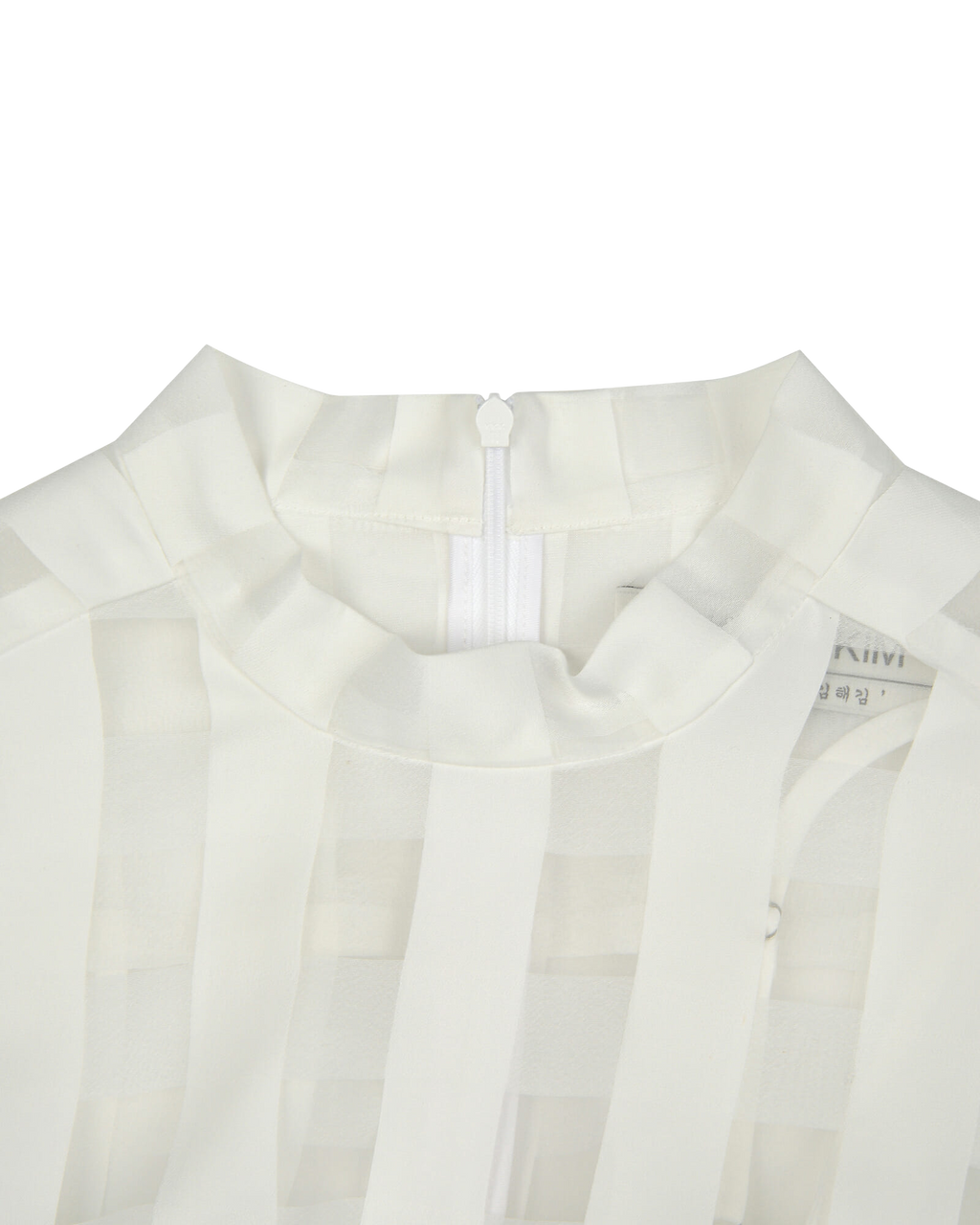 Kimhe Kim - Ch Checked Long Dress (White) product image 3 | TRAB K-Fashion Australia