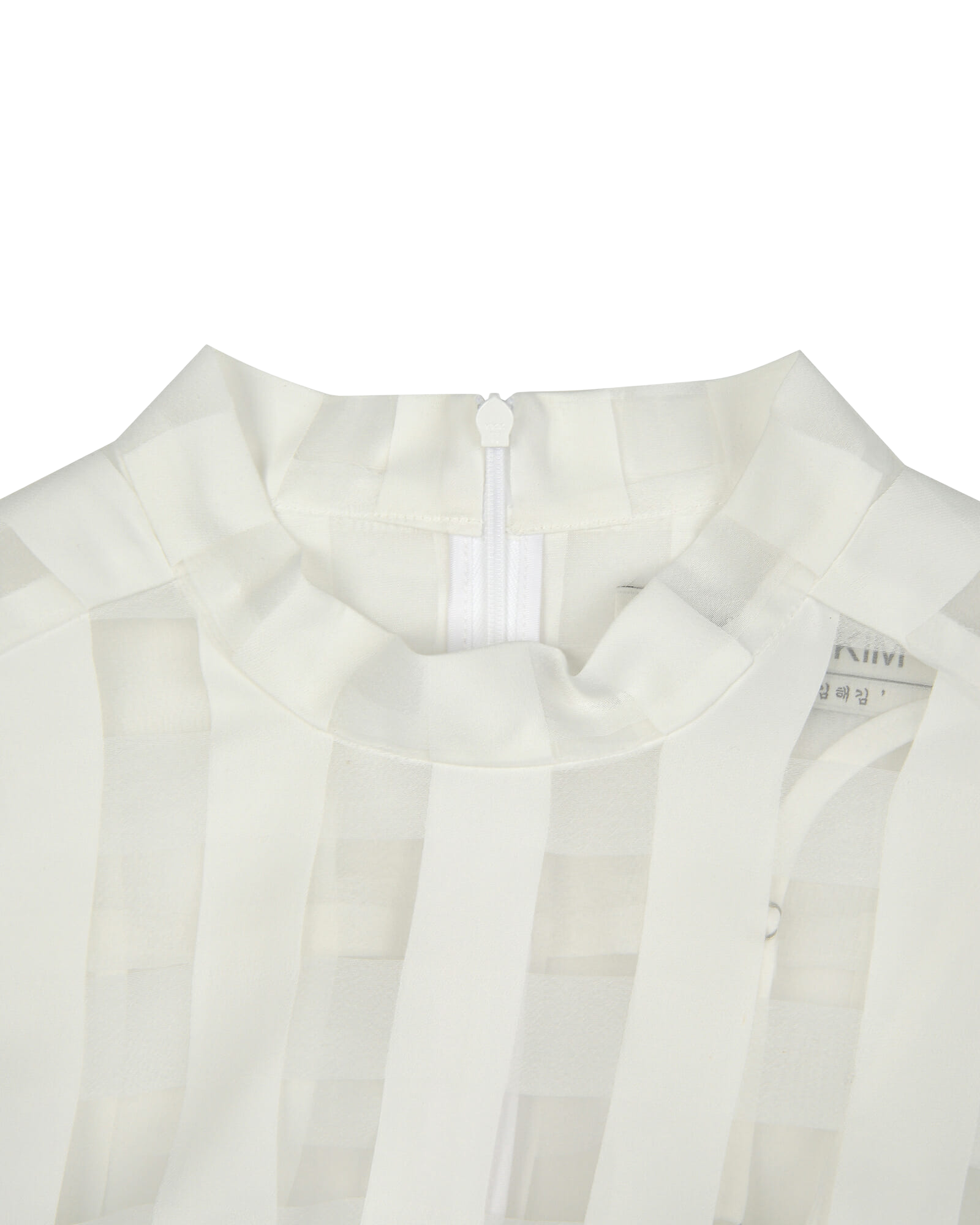 Kimhe Kim - Ch Checked Long Dress (White) product image 3 | TRAB K-Fashion Australia