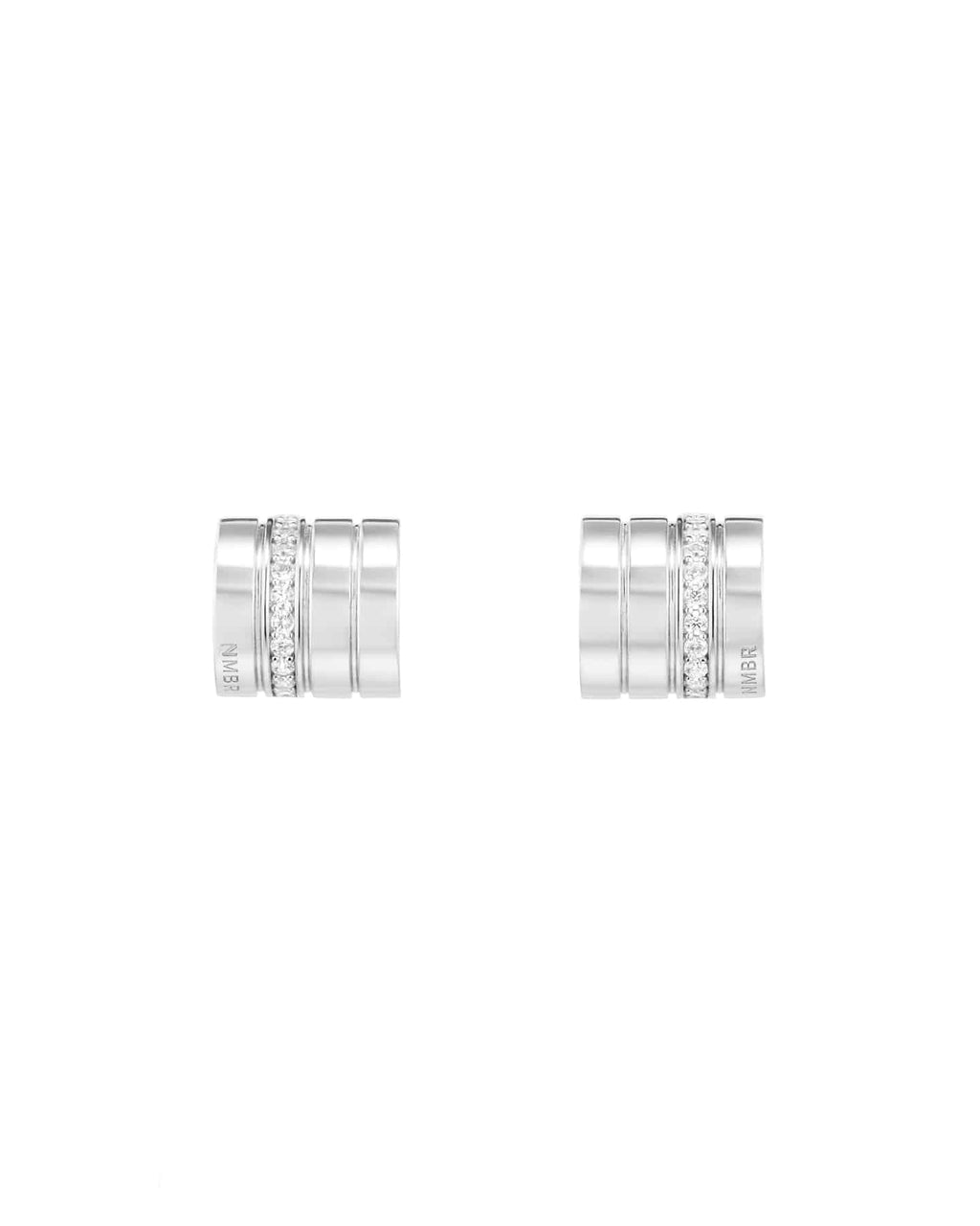 Numbering - Lined Square Pave Earrings #4114 product image 4 | TRAB K-Fashion Australia