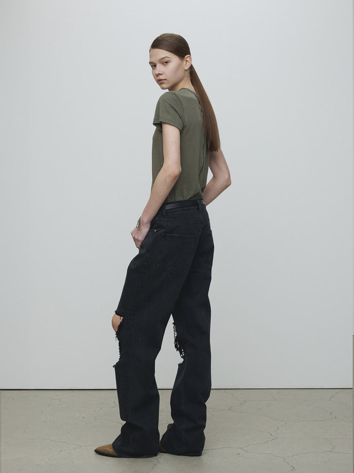 Tonywack - Cotton Cashmere T-Shirts (Olive) product image 3 | TRAB K-Fashion Australia