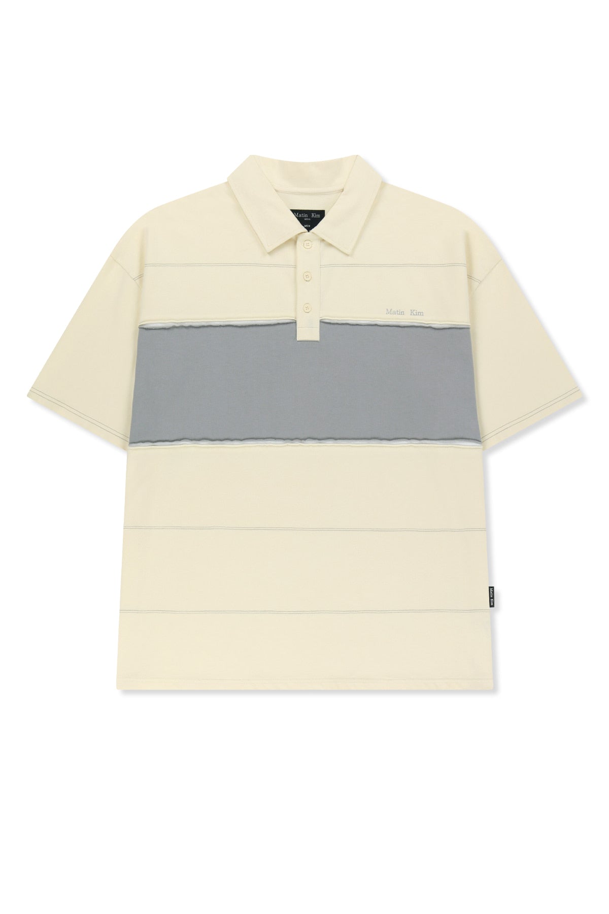Matin Kim - Cut Out Block Collar Top (Ivory) product image 1 | TRAB K-Fashion Australia