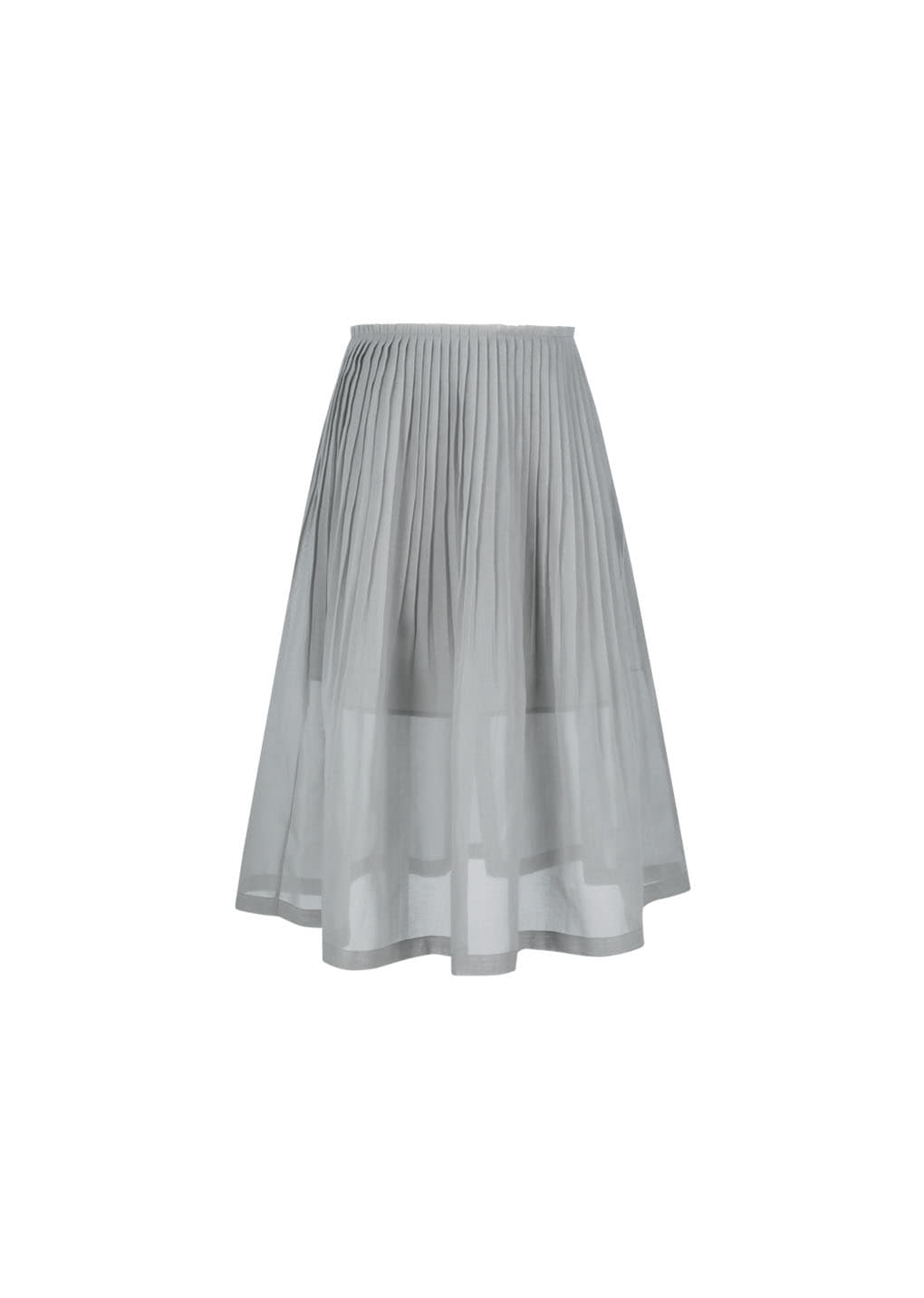 Amomento - Pleated Midi Skirt (Grey) product image 2 | TRAB K-Fashion Australia