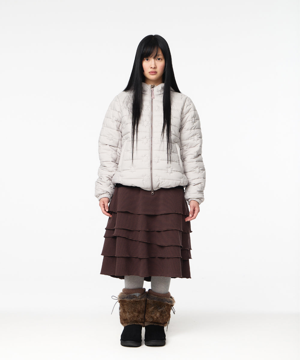 Coyseio - Fluffy Light Padded Jacket (Light Beige) product image 9 | TRAB K-Fashion Australia