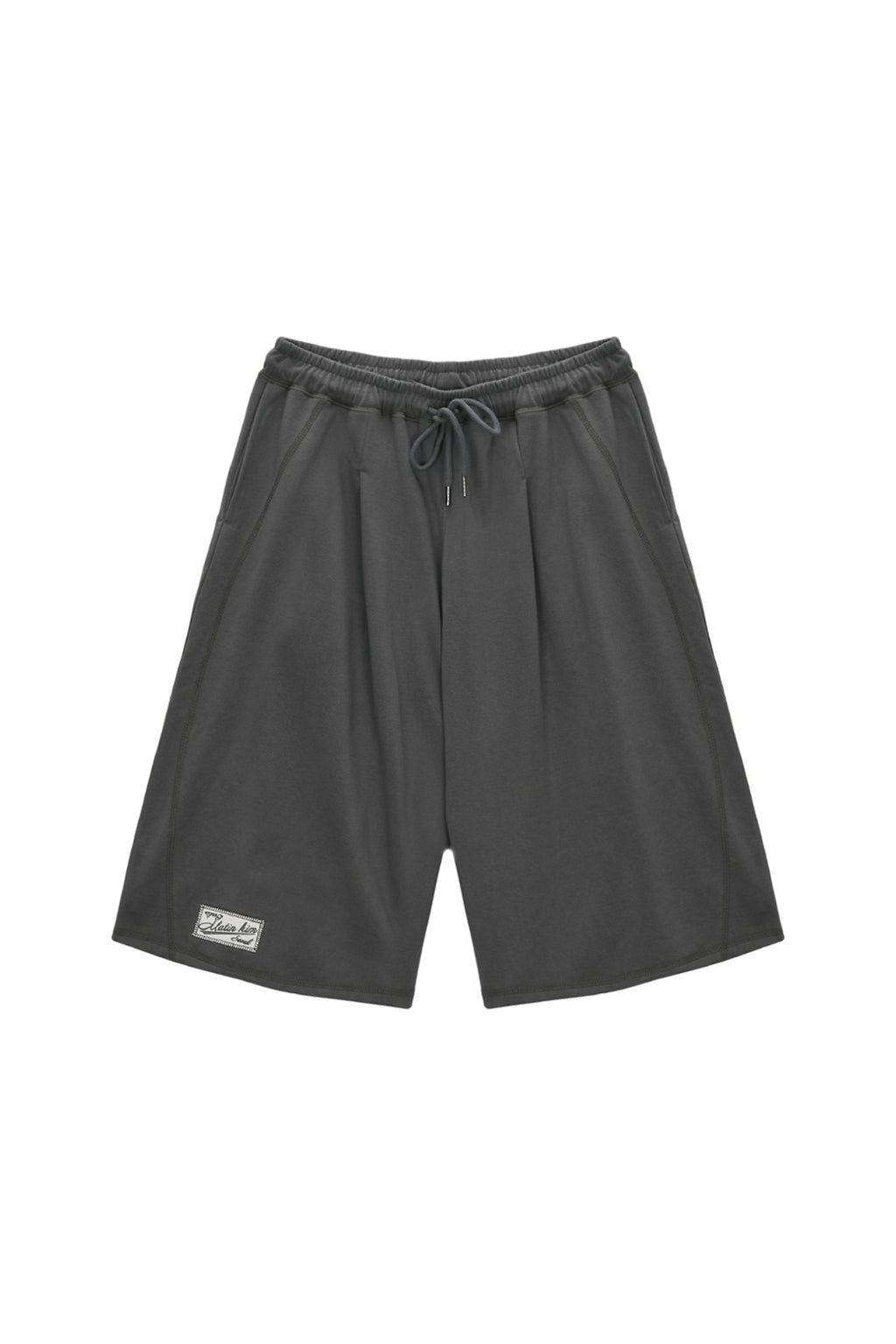 Matin Kim - Stitch Label Half Sweatshorts (Ivory) product image 7 | TRAB K-Fashion Australia