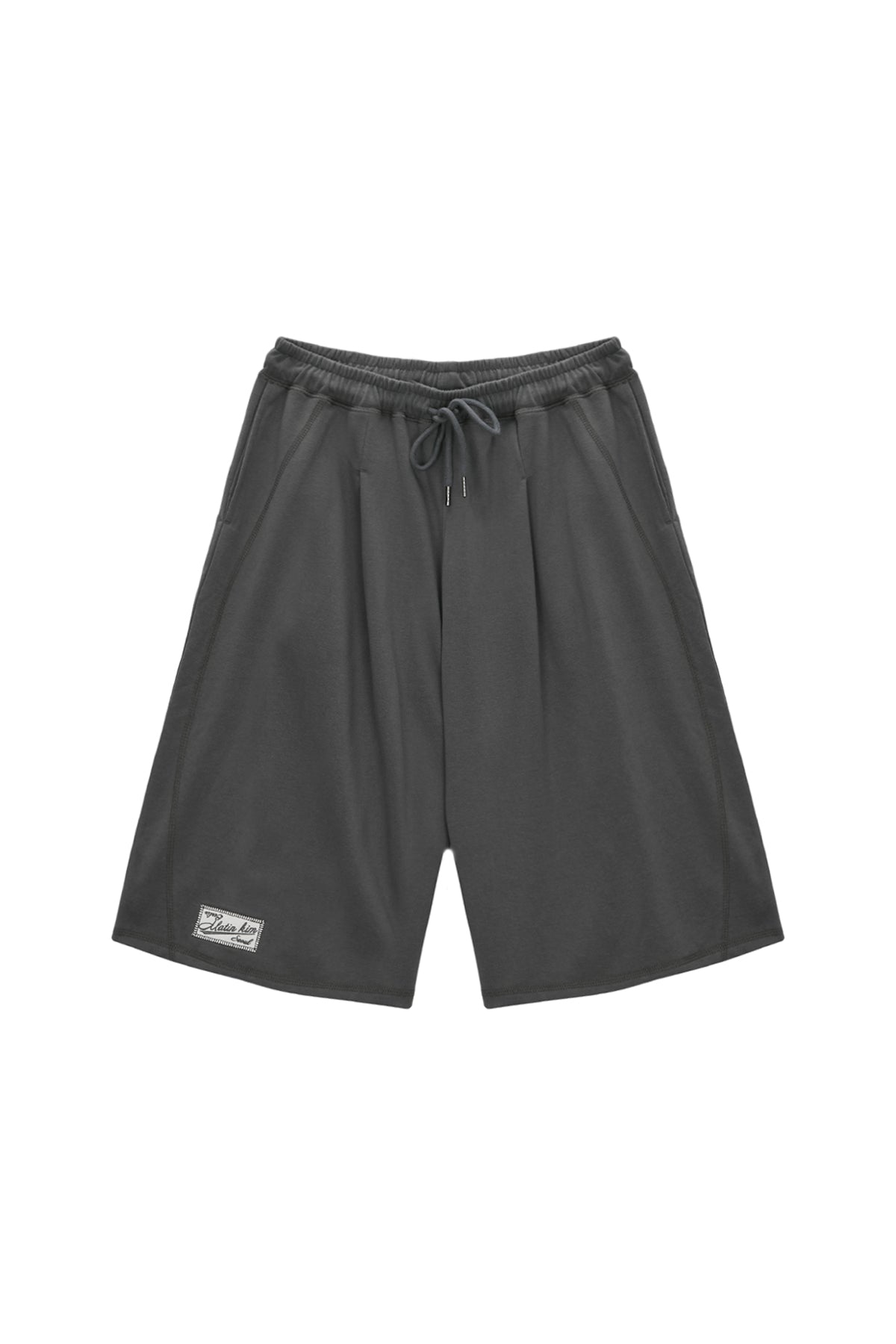 Matin Kim - Stitch Label Half Sweatshorts (Ivory) product image 7 | TRAB K-Fashion Australia