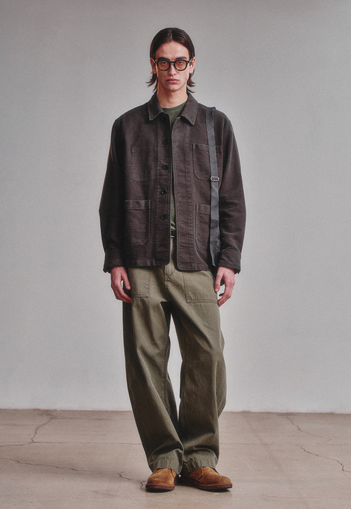 Art if acts - Washed Moleskin French Work Jacket (Stone) product image 3 | TRAB K-Fashion Australia