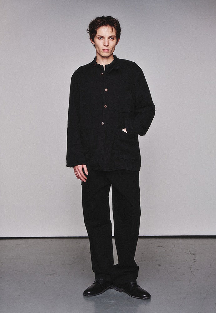 Art if acts - Silk French Forestiere Jacket (Black) product image 1 | TRAB K-Fashion Australia