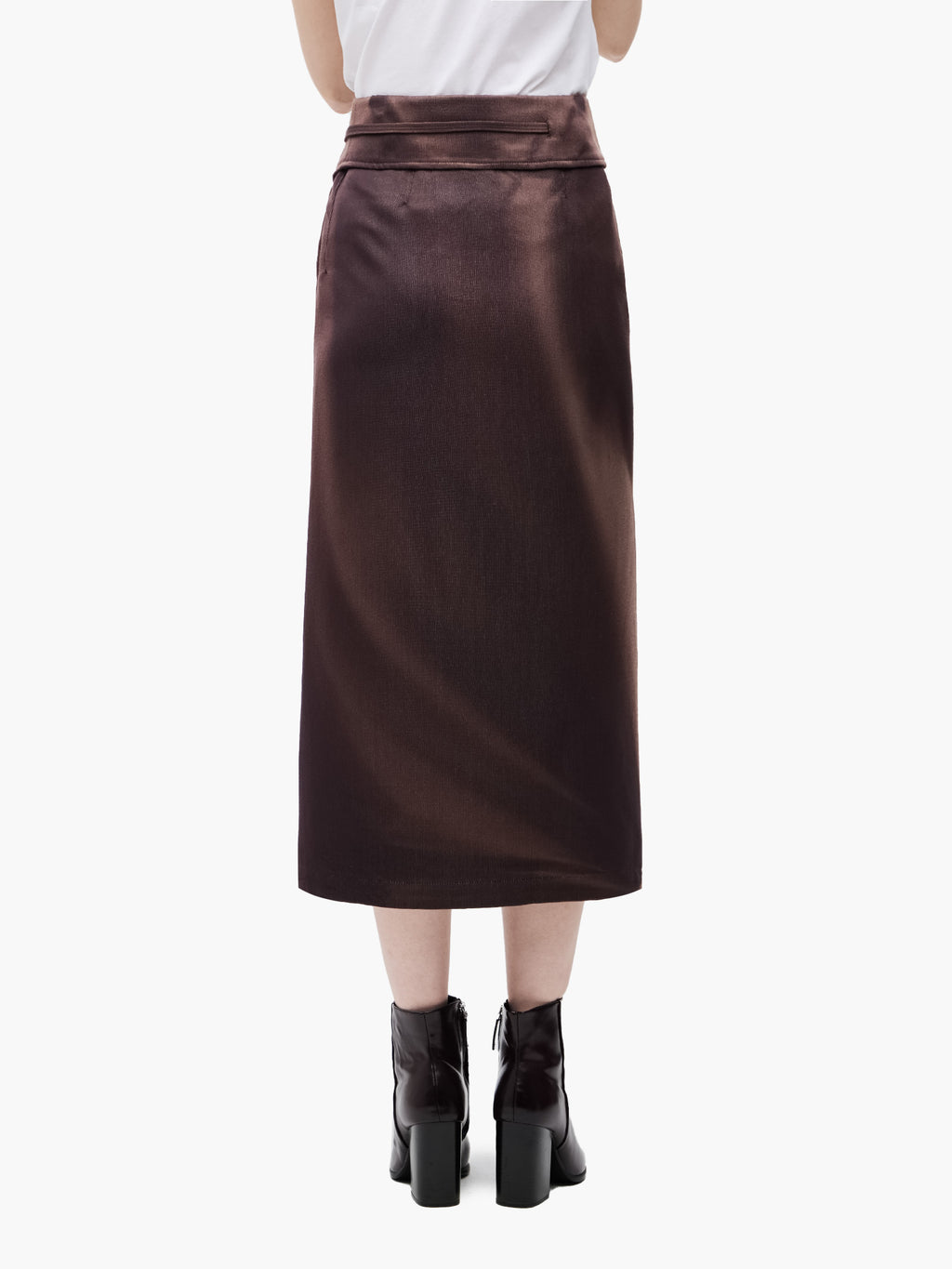 Jiyong Kim - Sun-Bleached Folded Wrap Skirt (Brown) product image 4 | TRAB K-Fashion Australia