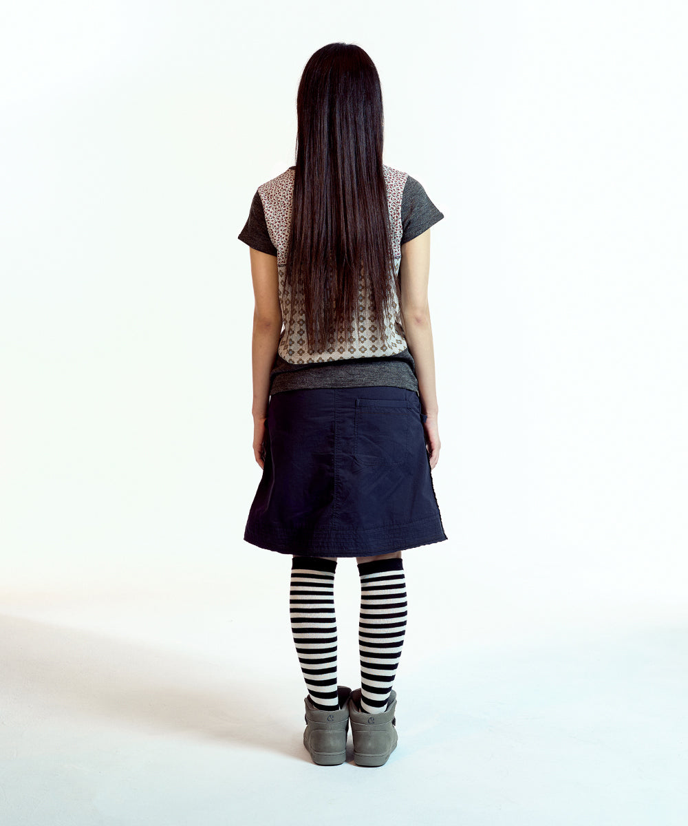Coyseio - Flower Patchwork T-Shirt (Grey) product image 8 | TRAB K-Fashion Australia