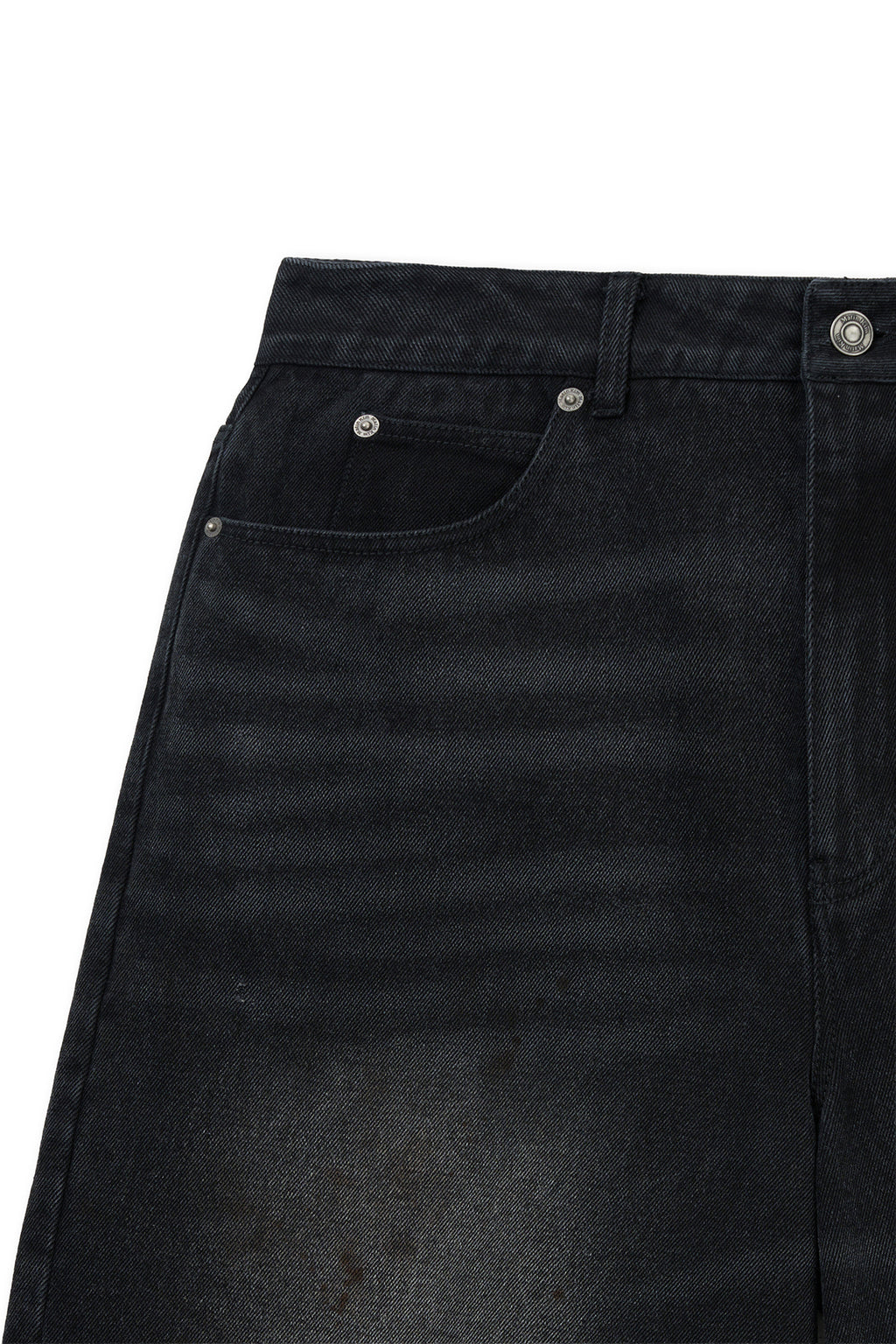 Matin Kim - Destroyed Bermuda Denim Pants (Black) product image 3 | TRAB K-Fashion Australia
