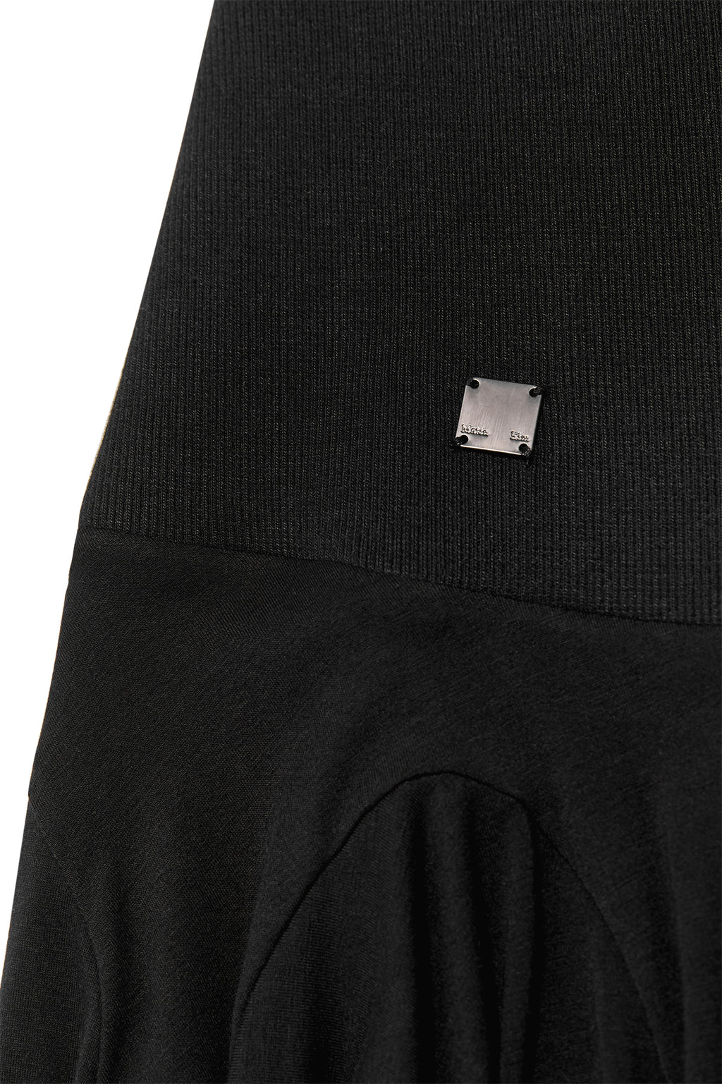 Matin Kim - Unbalance Flare Folding Skirt (Black) product image 4 | TRAB K-Fashion Australia