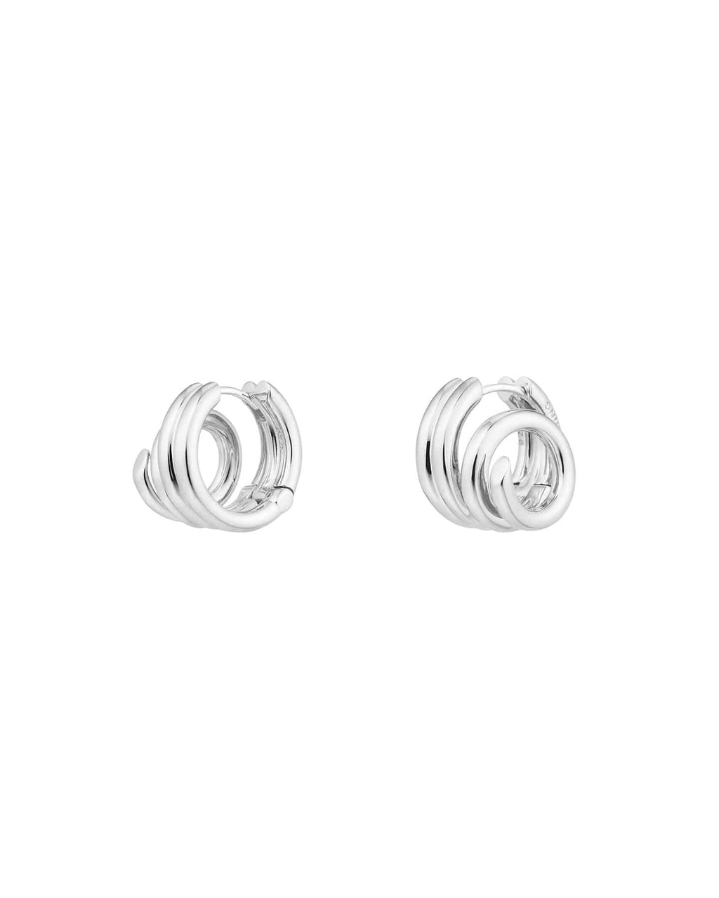Numbering - Diagonal Coil Hoop Earrings #8101 product image 14 | TRAB K-Fashion Australia