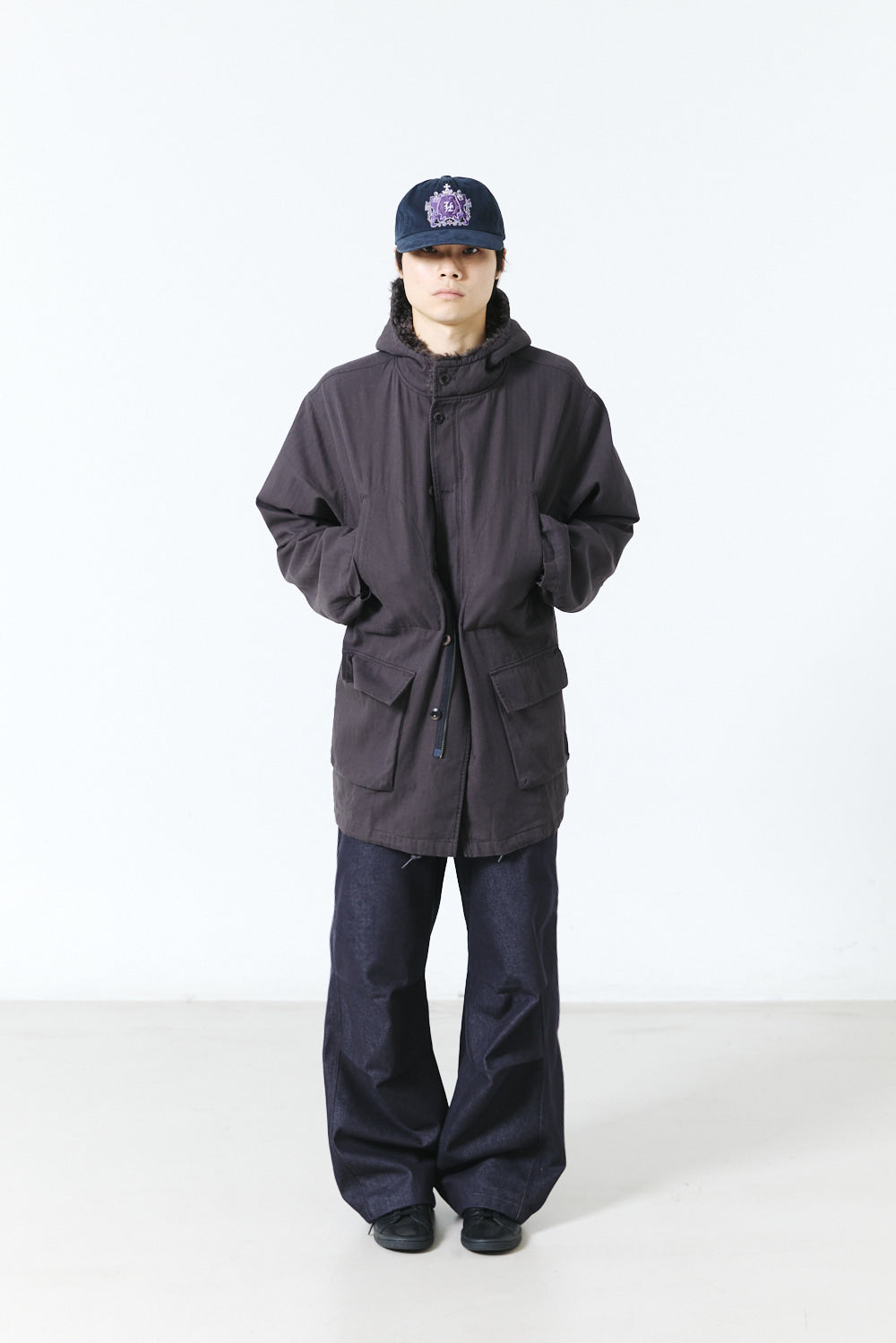 Hatchingroom - Hooded Mil Parka (Charcoal) product image 17 | TRAB K-Fashion Australia