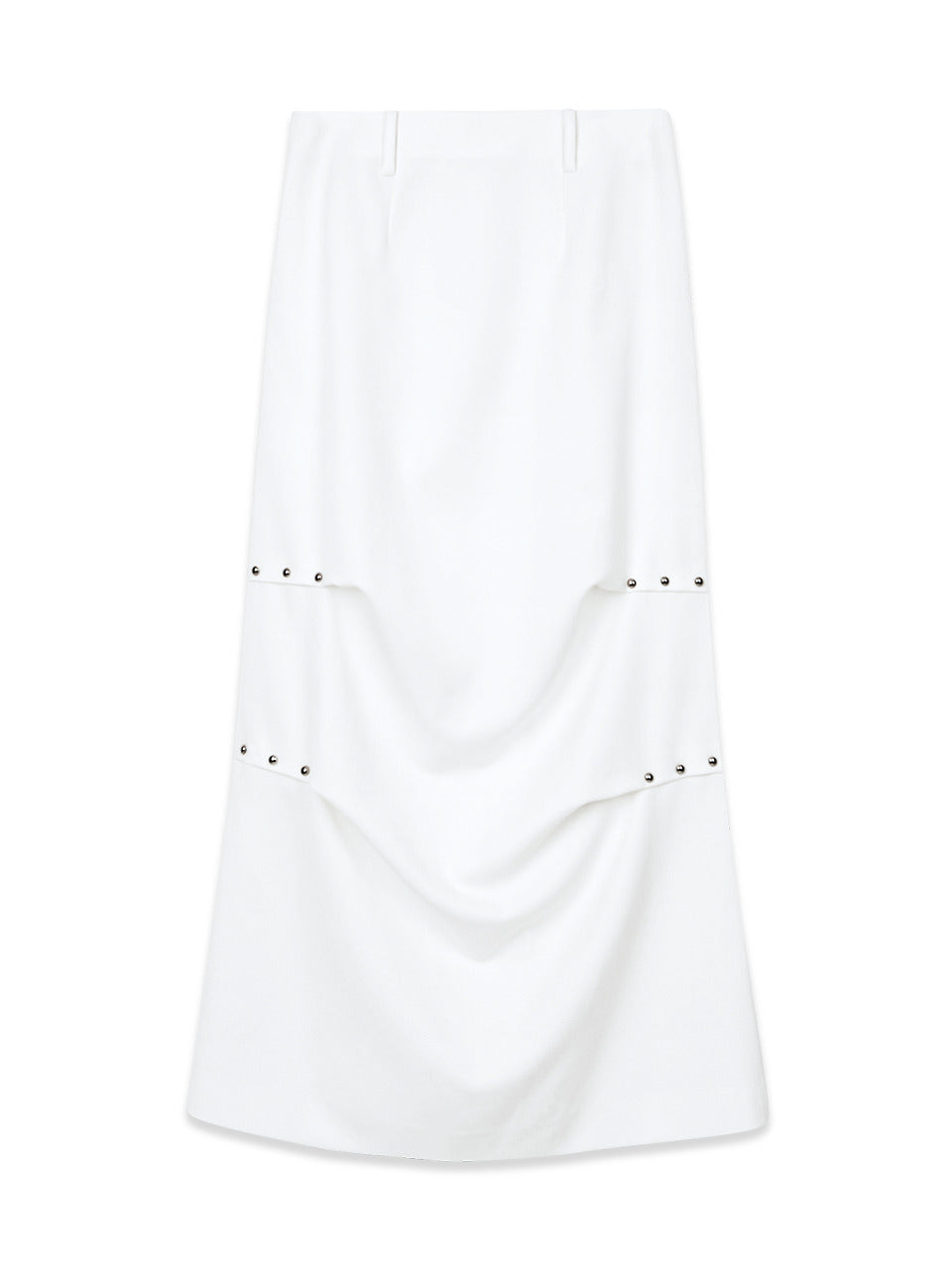 Margarin Fingers - Rivet Long Skirt (White) product image 2 | TRAB K-Fashion Australia