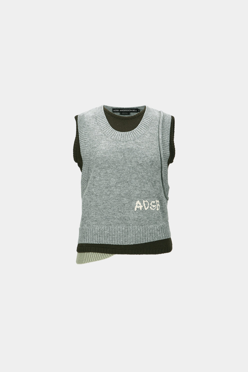 Andersson Bell - Tres Layered Sleeveless Top (Grey) product image 7 | TRAB K-Fashion Australia