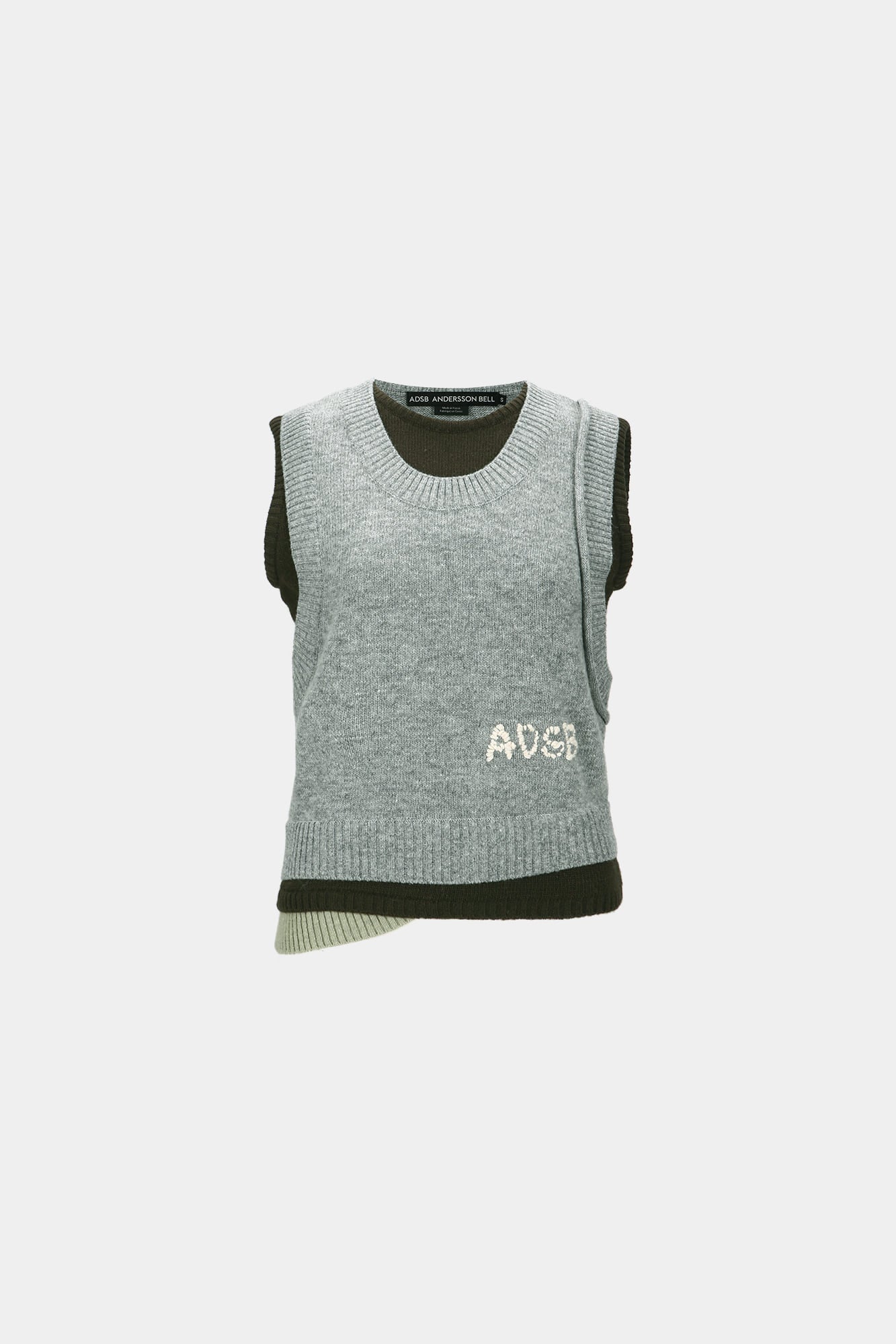 Andersson Bell - Tres Layered Sleeveless Top (Grey) product image 7 | TRAB K-Fashion Australia
